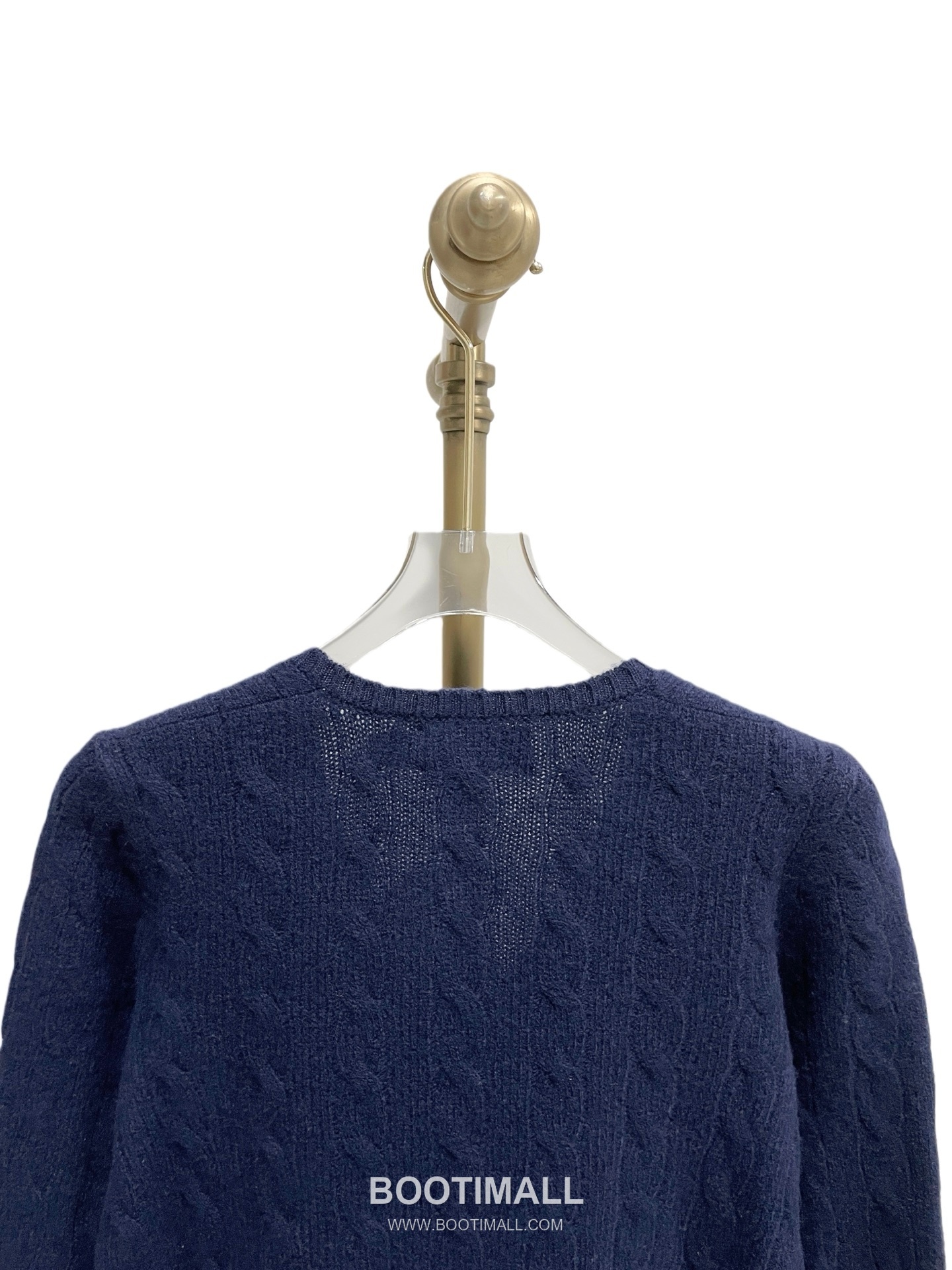 Ralph Lauren Classic Cable Knit V-Neck Wool Sweater Navy 랄프로렌 클래식 케이블 니트 V넥 울 스웨터 네이비 31179 12