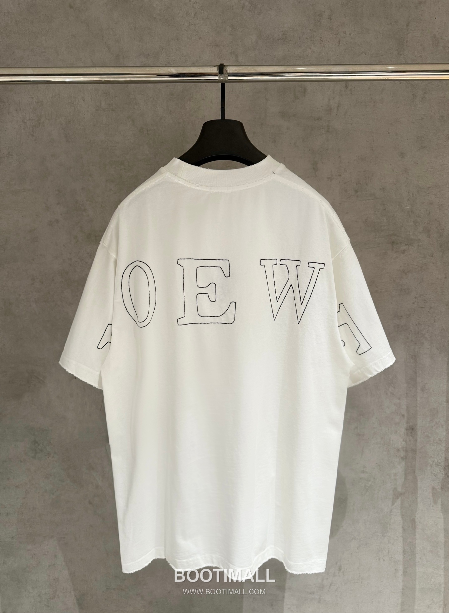 Loewe Embroidered Logo Cotton Short Sleeve T-Shirt 로에베 자수 로고 코튼 반팔 티셔츠 5