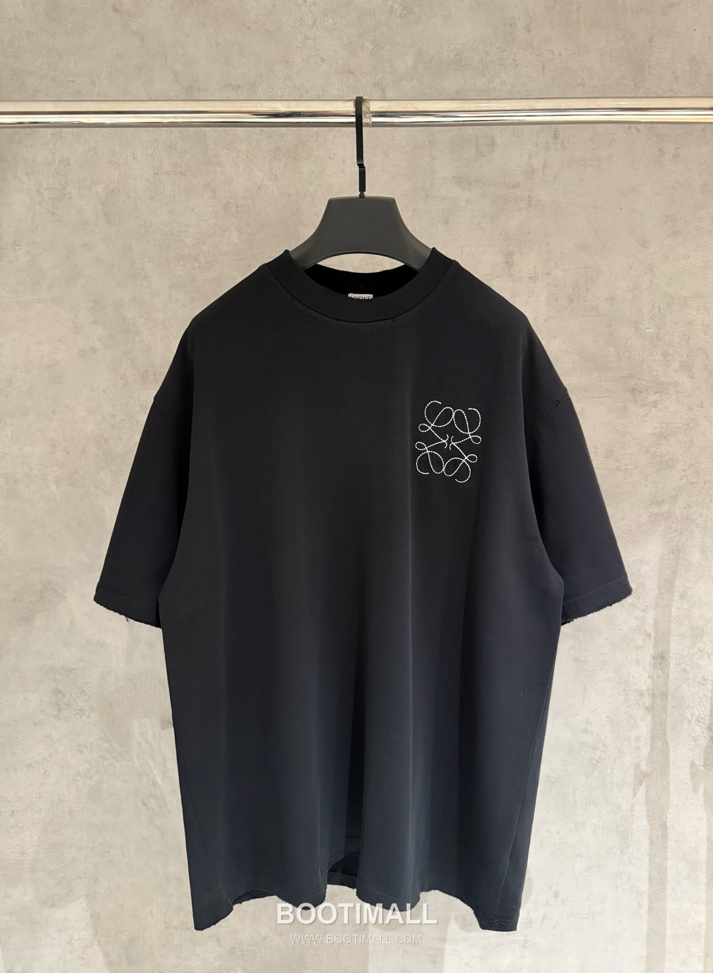Loewe Embroidered Logo Cotton Short Sleeve T-Shirt 로에베 자수 로고 코튼 반팔 티셔츠 4
