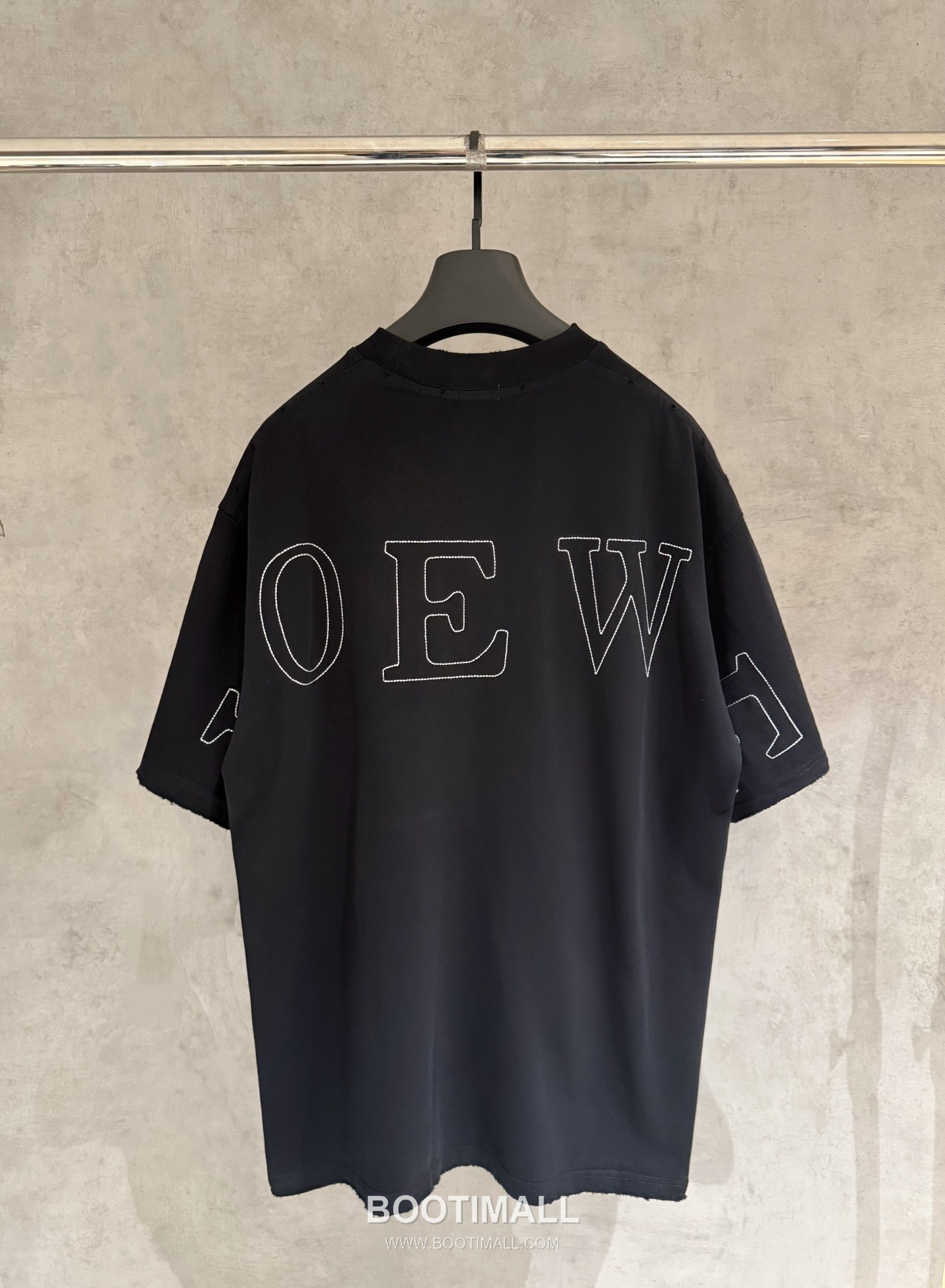 Loewe Embroidered Logo Cotton Short Sleeve T-Shirt 로에베 자수 로고 코튼 반팔 티셔츠 5