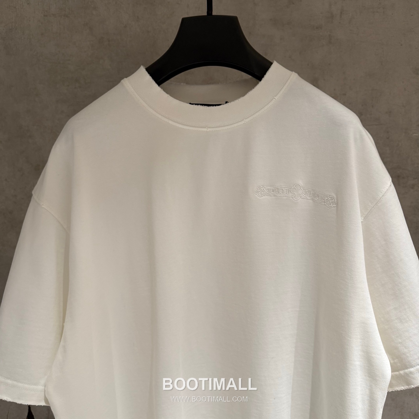 Chrome Hearts Embroidered Heavy Cotton T-Shirt Black White 크롬하츠 자수 헤비 코튼 티셔츠 블랙 화이트 6