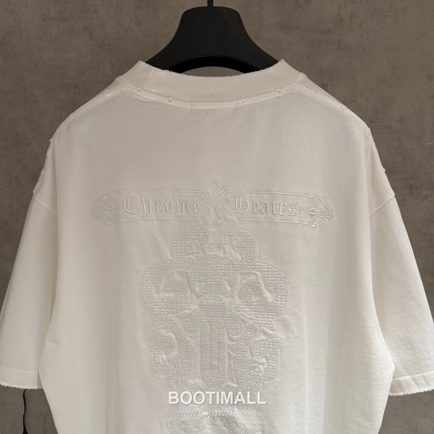 Chrome Hearts Embroidered Heavy Cotton T-Shirt Black White 크롬하츠 자수 헤비 코튼 티셔츠 블랙 화이트 7