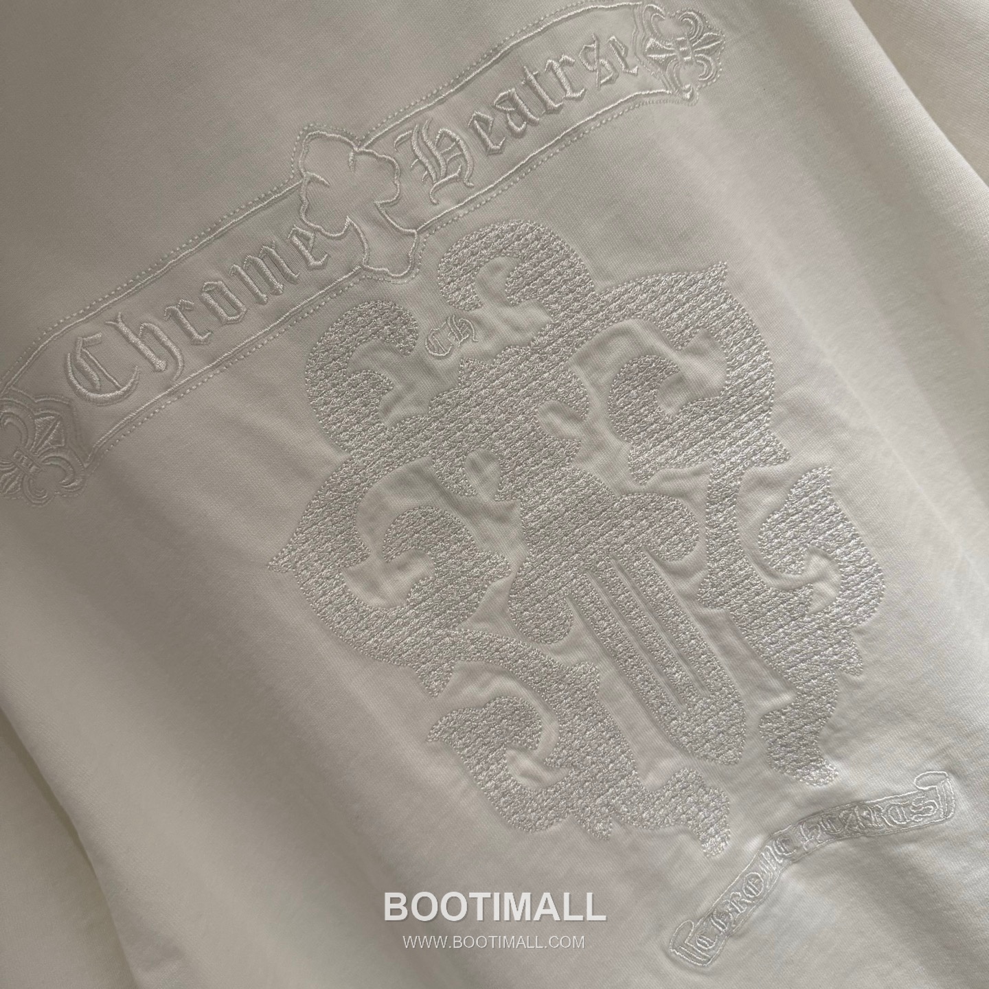 Chrome Hearts Embroidered Heavy Cotton T-Shirt Black White 크롬하츠 자수 헤비 코튼 티셔츠 블랙 화이트 10