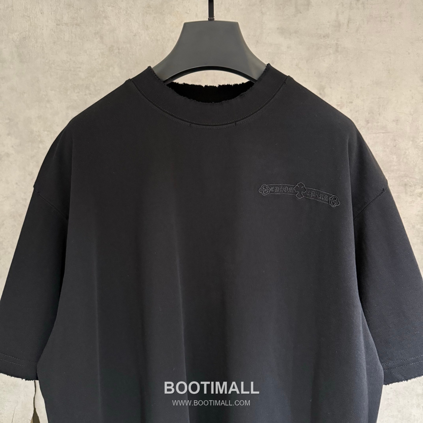 Chrome Hearts Embroidered Heavy Cotton T-Shirt Black White 크롬하츠 자수 헤비 코튼 티셔츠 블랙 화이트 6