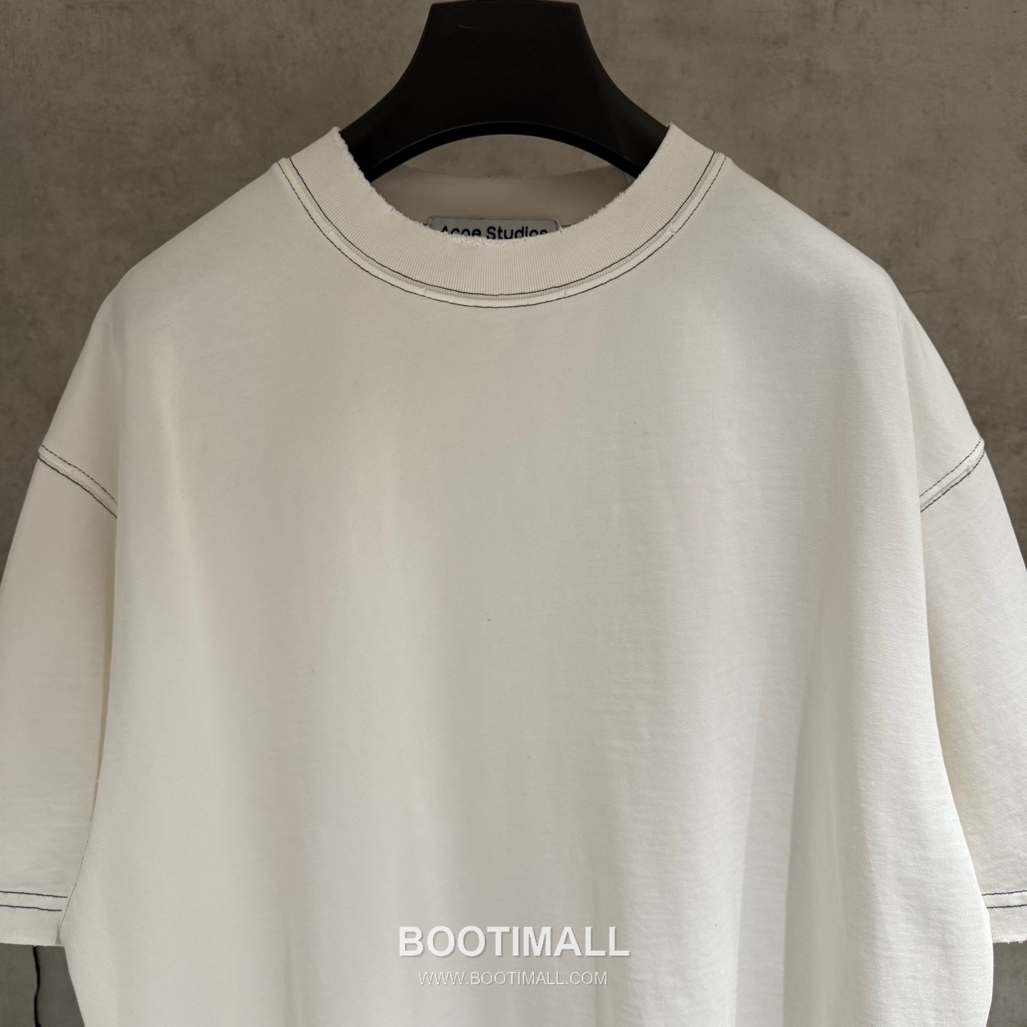 Acne Studios Embroidered Heavy Cotton T-Shirt Black White 아크네 스튜디오 엠브로이더드 헤비 코튼 티셔츠 블랙 화이트 6