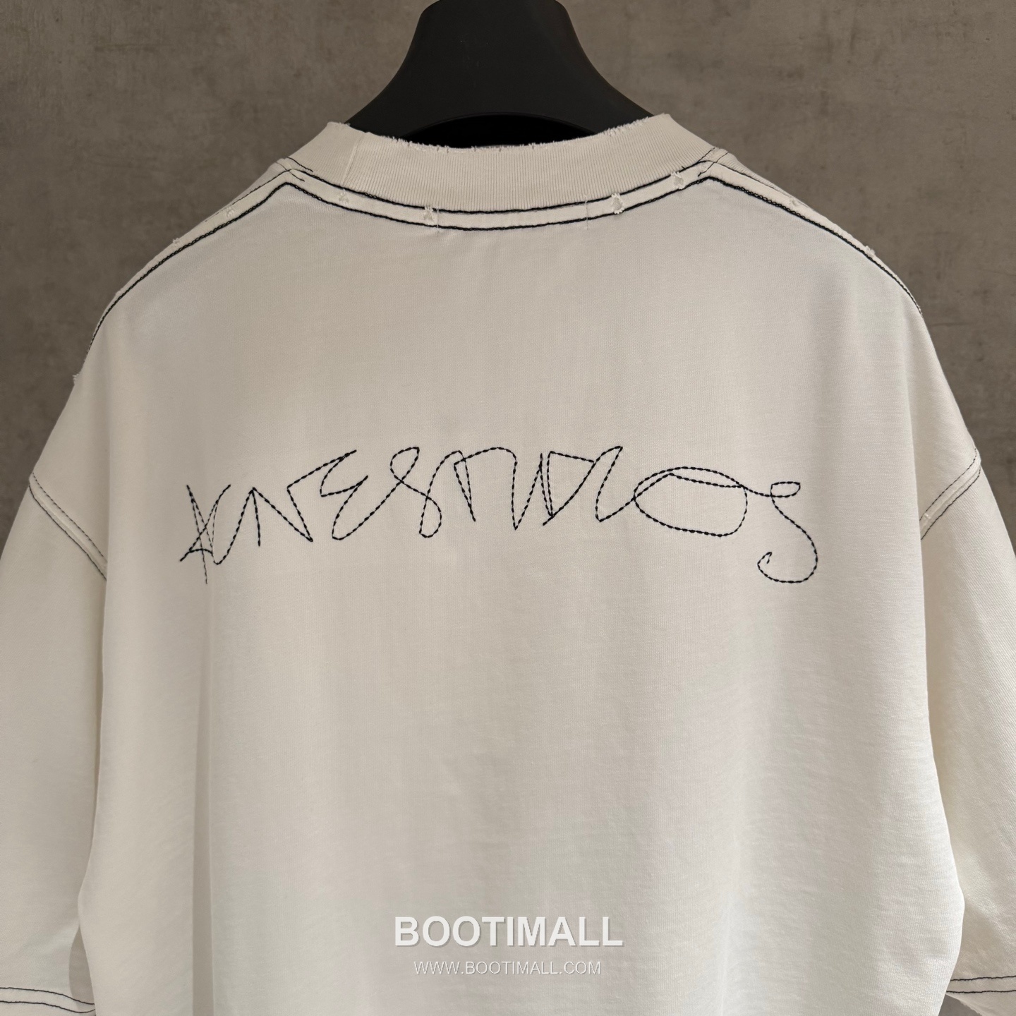 Acne Studios Embroidered Heavy Cotton T-Shirt Black White 아크네 스튜디오 엠브로이더드 헤비 코튼 티셔츠 블랙 화이트 7