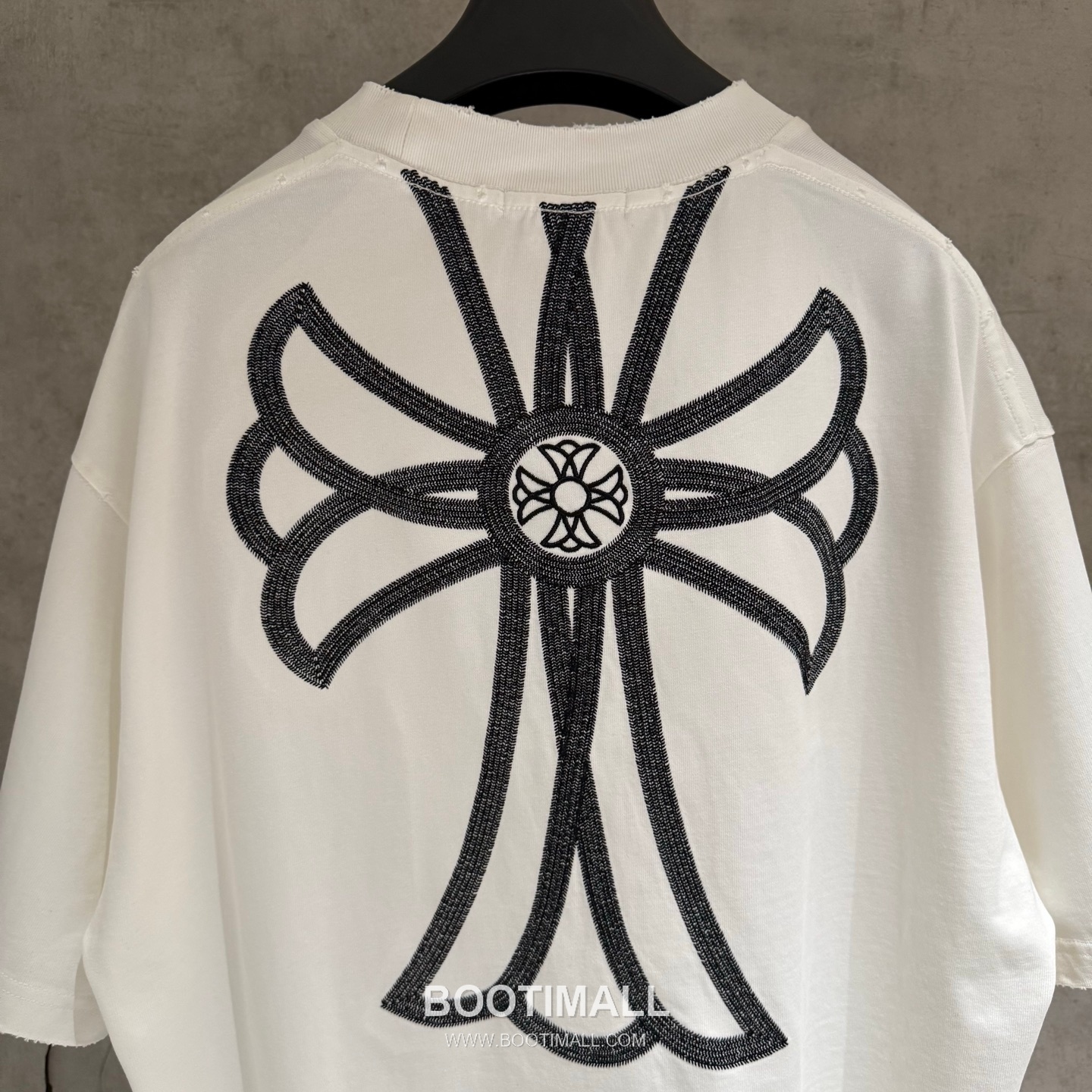 Chrome Hearts Embroidered Heavy Cotton T-Shirt Black White 크롬하츠 자수 헤비 코튼 티셔츠 블랙 화이트 7