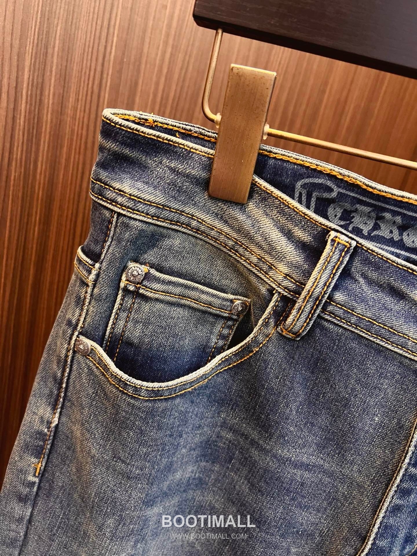 Chrome Hearts Japanese Okayama Denim Straight Jeans Indigo 크롬하츠 재패니즈 오카야마 데님 스트레이트 진 인디고 5