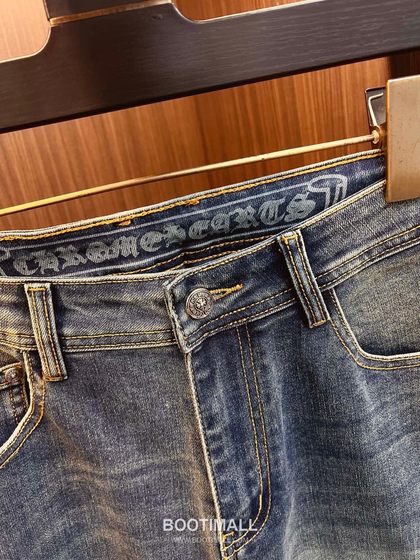 Chrome Hearts Japanese Okayama Denim Straight Jeans Indigo 크롬하츠 재패니즈 오카야마 데님 스트레이트 진 인디고 6