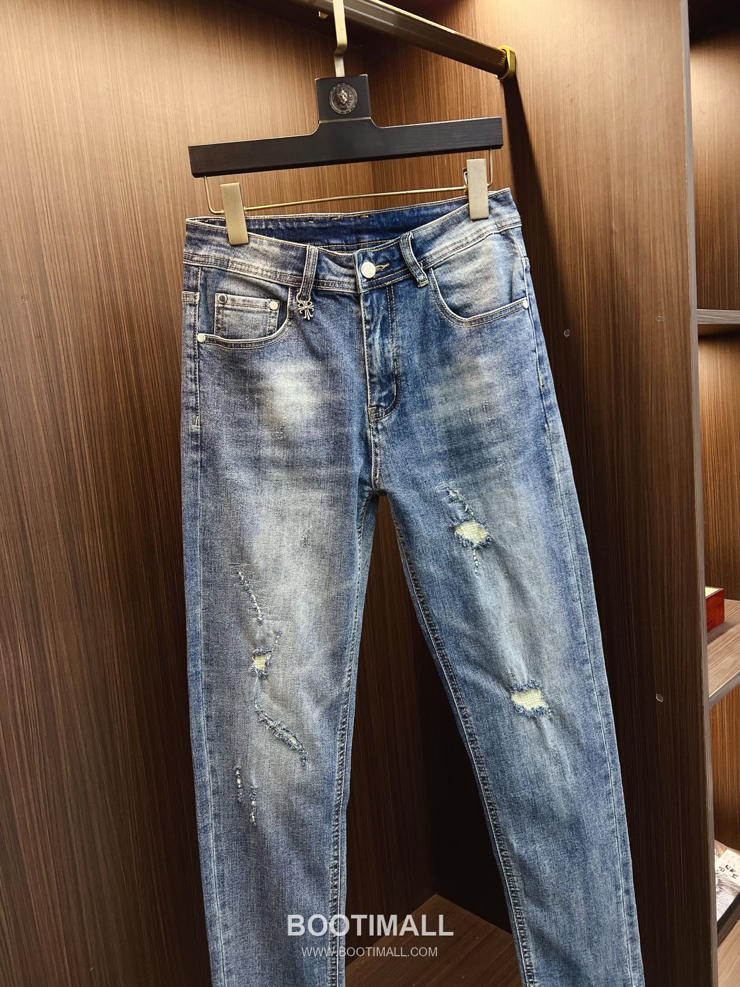 Chrome Hearts Japanese Okayama Denim Straight Jeans Indigo 크롬하츠 재패니즈 오카야마 데님 스트레이트 진 인디고 3