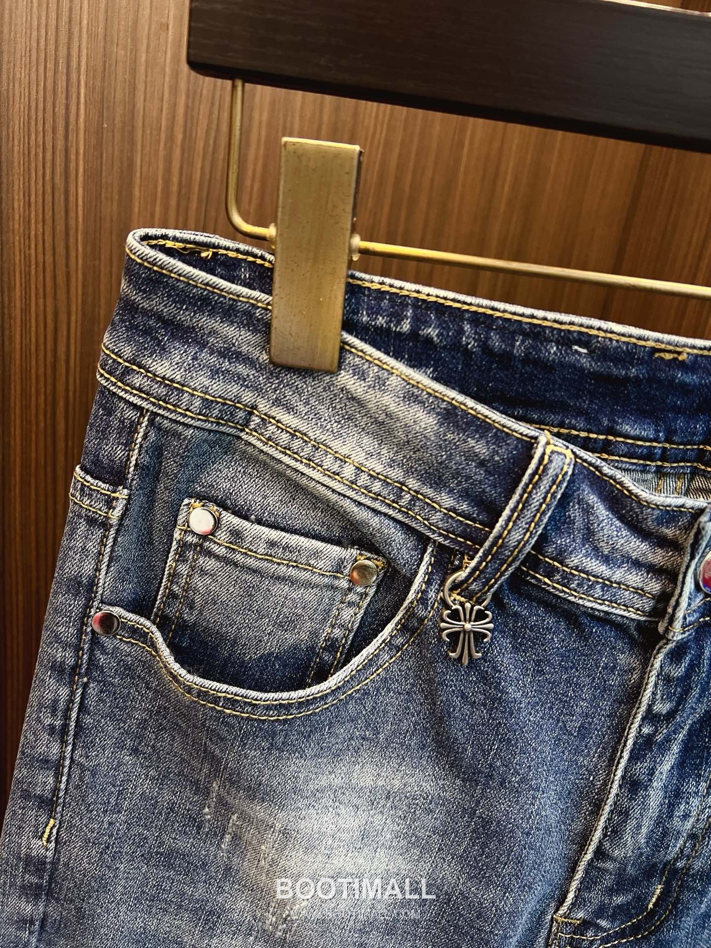 Chrome Hearts Japanese Okayama Denim Straight Jeans Indigo 크롬하츠 재패니즈 오카야마 데님 스트레이트 진 인디고 5