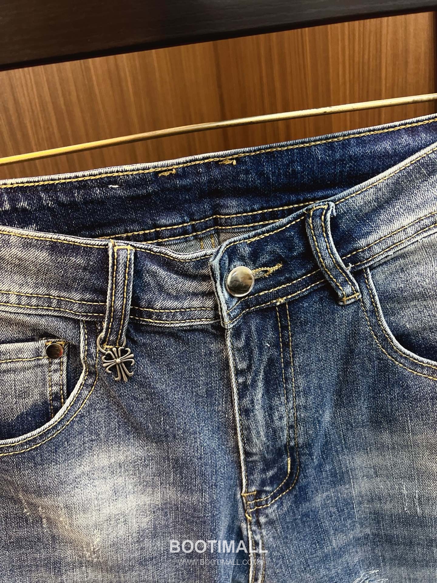 Chrome Hearts Japanese Okayama Denim Straight Jeans Indigo 크롬하츠 재패니즈 오카야마 데님 스트레이트 진 인디고 6