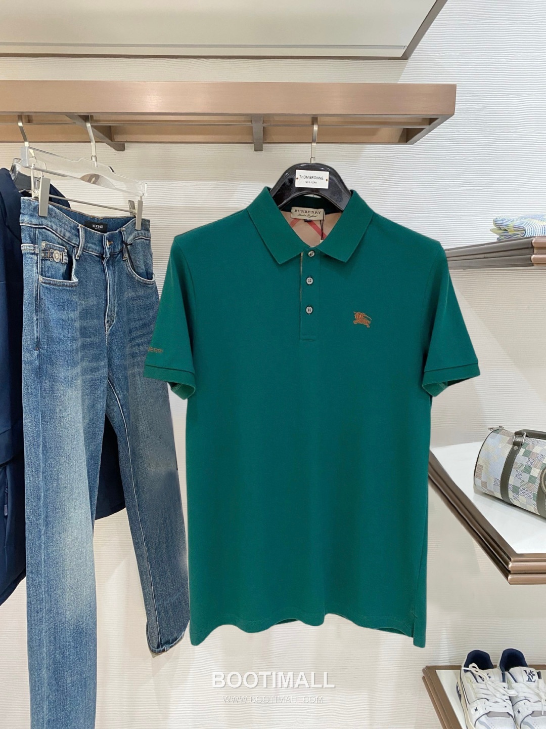 Burberry Logo Embroidered Cotton Pique Polo Shirt Multi Color 버버리 로고 자수 코튼 피케 폴로 셔츠 멀티 컬러 2