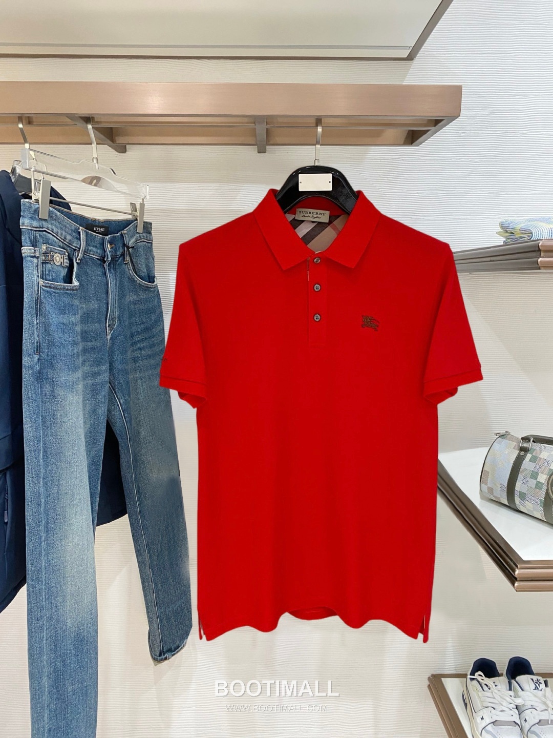 Burberry Logo Embroidered Cotton Pique Polo Shirt Multi Color 버버리 로고 자수 코튼 피케 폴로 셔츠 멀티 컬러 3
