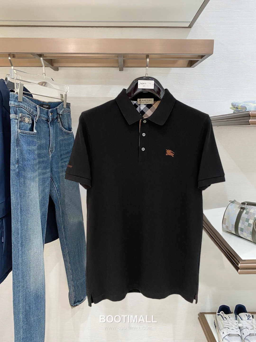 Burberry Logo Embroidered Cotton Pique Polo Shirt Multi Color 버버리 로고 자수 코튼 피케 폴로 셔츠 멀티 컬러 4