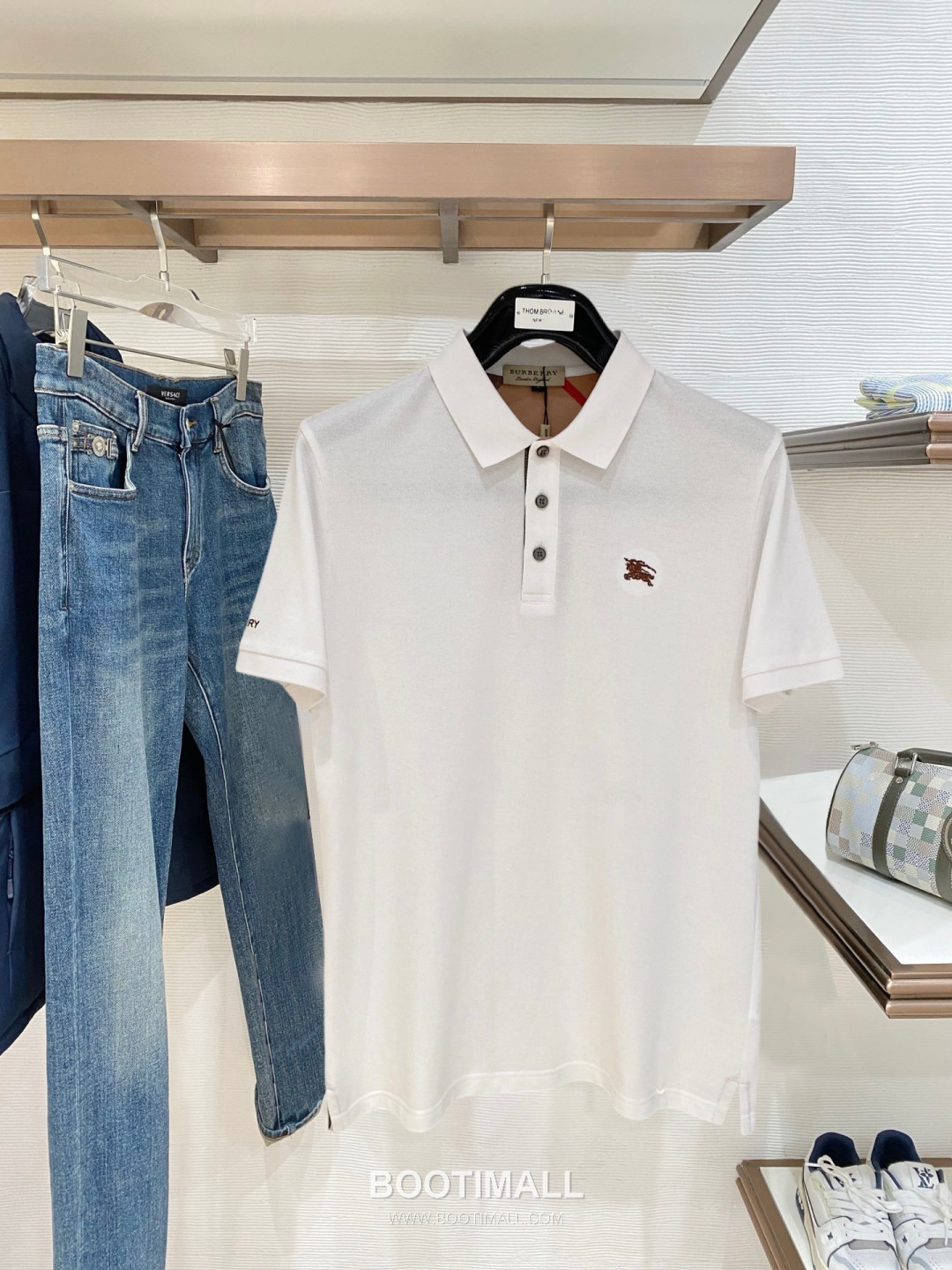 Burberry Logo Embroidered Cotton Pique Polo Shirt Multi Color 버버리 로고 자수 코튼 피케 폴로 셔츠 멀티 컬러 5