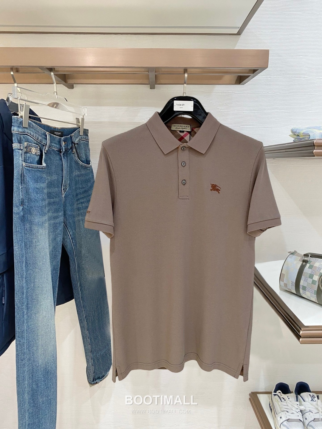 Burberry Logo Embroidered Cotton Pique Polo Shirt Multi Color 버버리 로고 자수 코튼 피케 폴로 셔츠 멀티 컬러 6