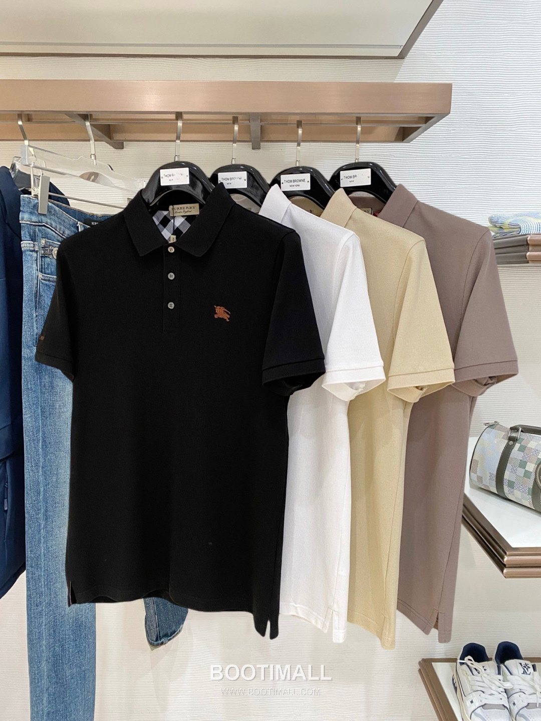 Burberry Logo Embroidered Cotton Pique Polo Shirt Multi Color 버버리 로고 자수 코튼 피케 폴로 셔츠 멀티 컬러 7