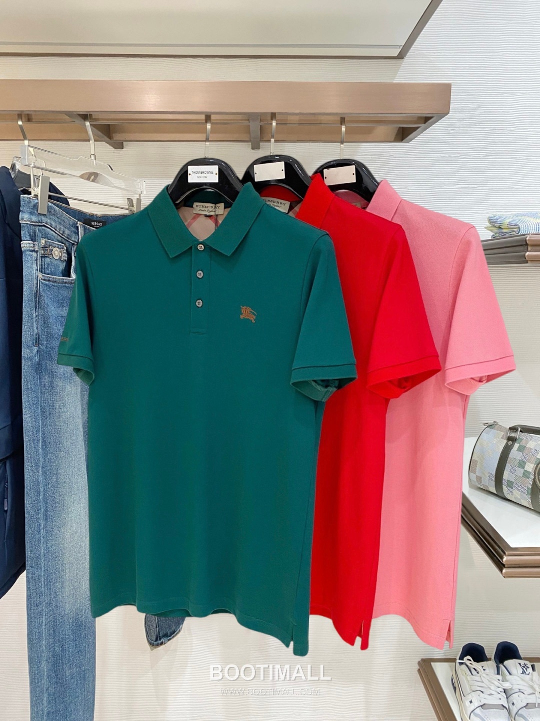 Burberry Logo Embroidered Cotton Pique Polo Shirt Multi Color 버버리 로고 자수 코튼 피케 폴로 셔츠 멀티 컬러 8