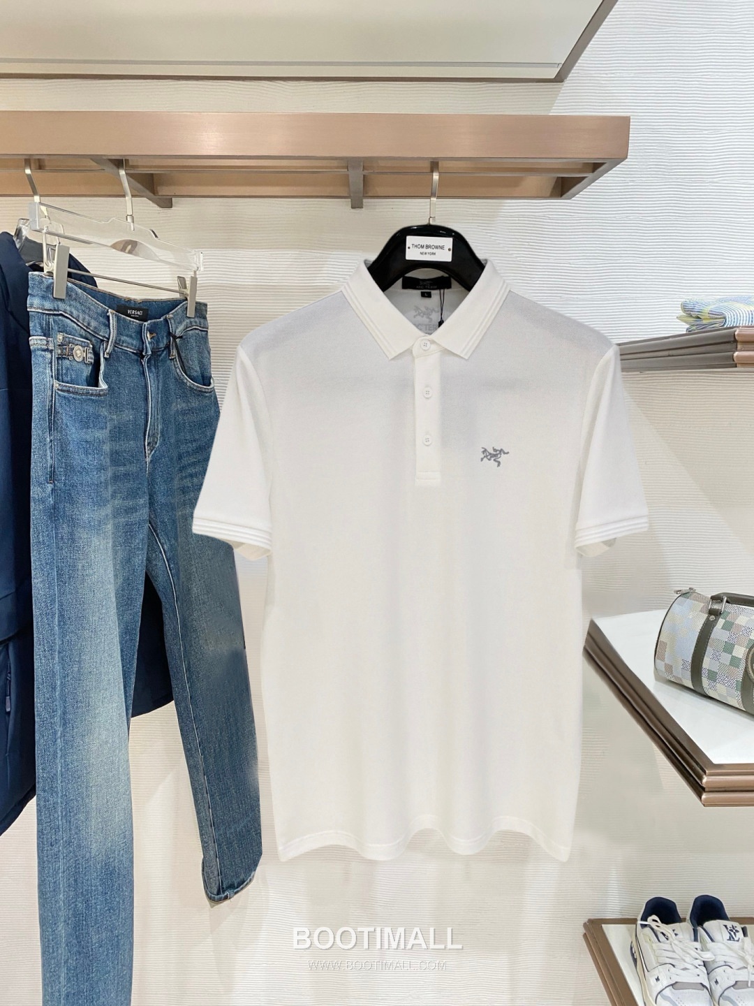 Off-White Logo Pique Cotton Polo Shirt 오프화이트 로고 피케 코튼 폴로 셔츠 1