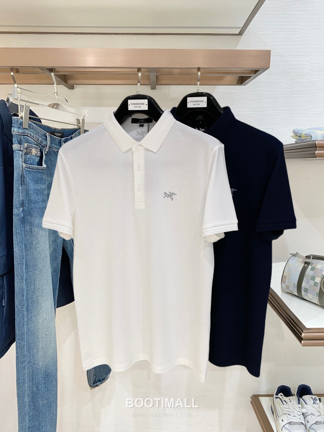 Off-White Logo Pique Cotton Polo Shirt 오프화이트 로고 피케 코튼 폴로 셔츠 9