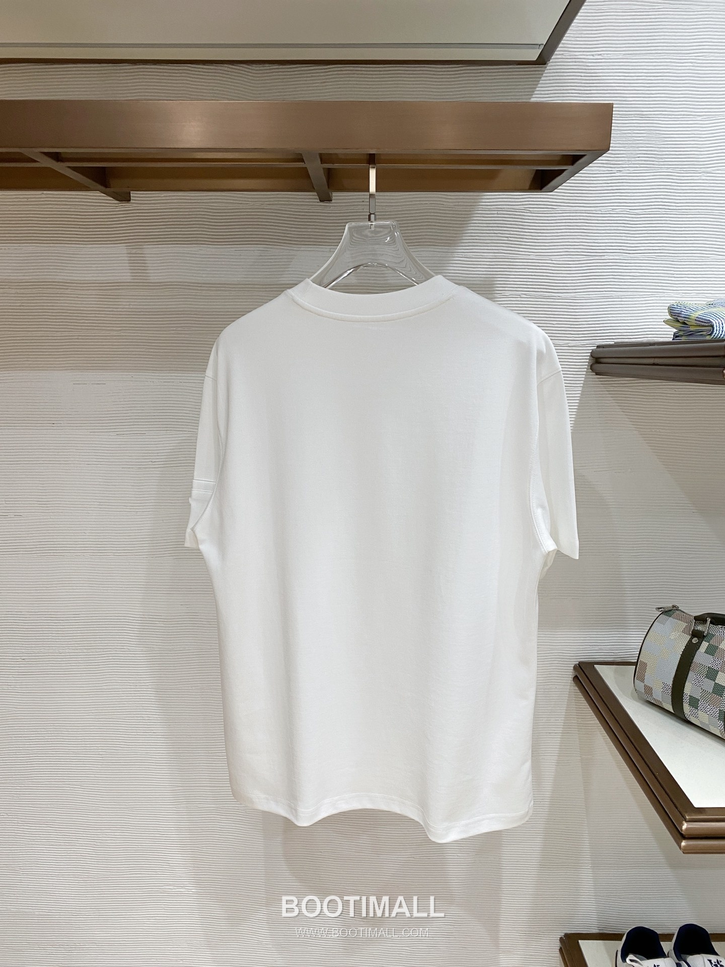 Prada Logo Cotton T-Shirt Black White 프라다 로고 코튼 티셔츠 블랙 화이트 9