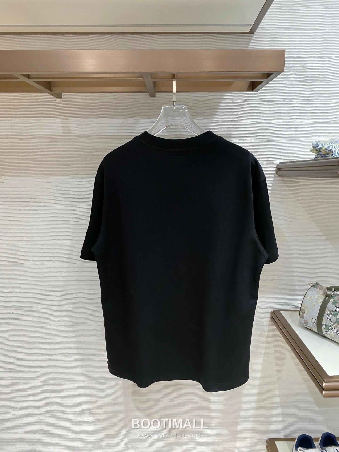 Prada Logo Cotton T-Shirt Black White 프라다 로고 코튼 티셔츠 블랙 화이트 9