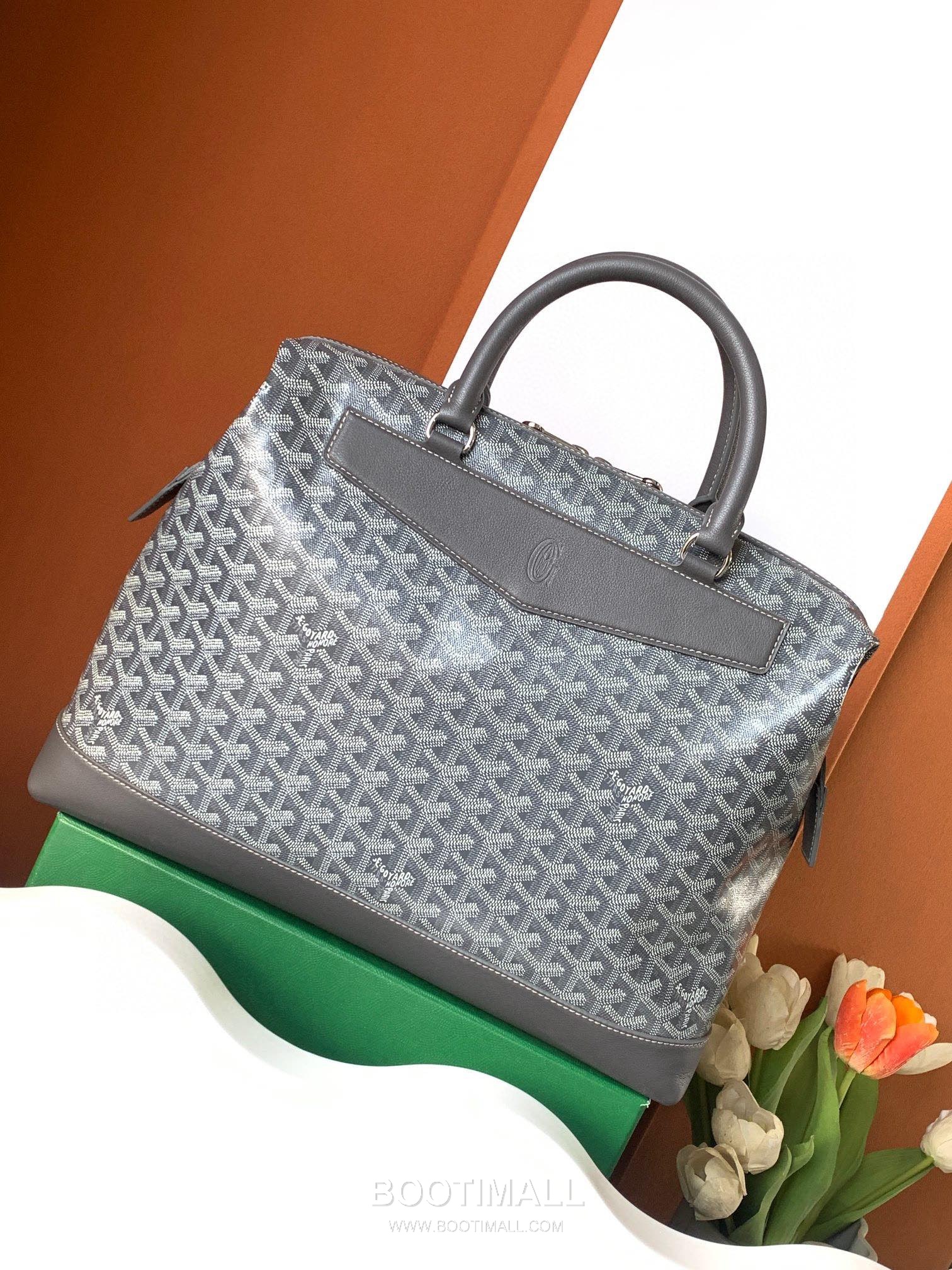Goyard Cisalpin Briefcase Goyardine Canvas Green Briefcase 고야드 시살팽 브리프케이스 고야딘 캔버스 그린 브리프케이스 39cm 3