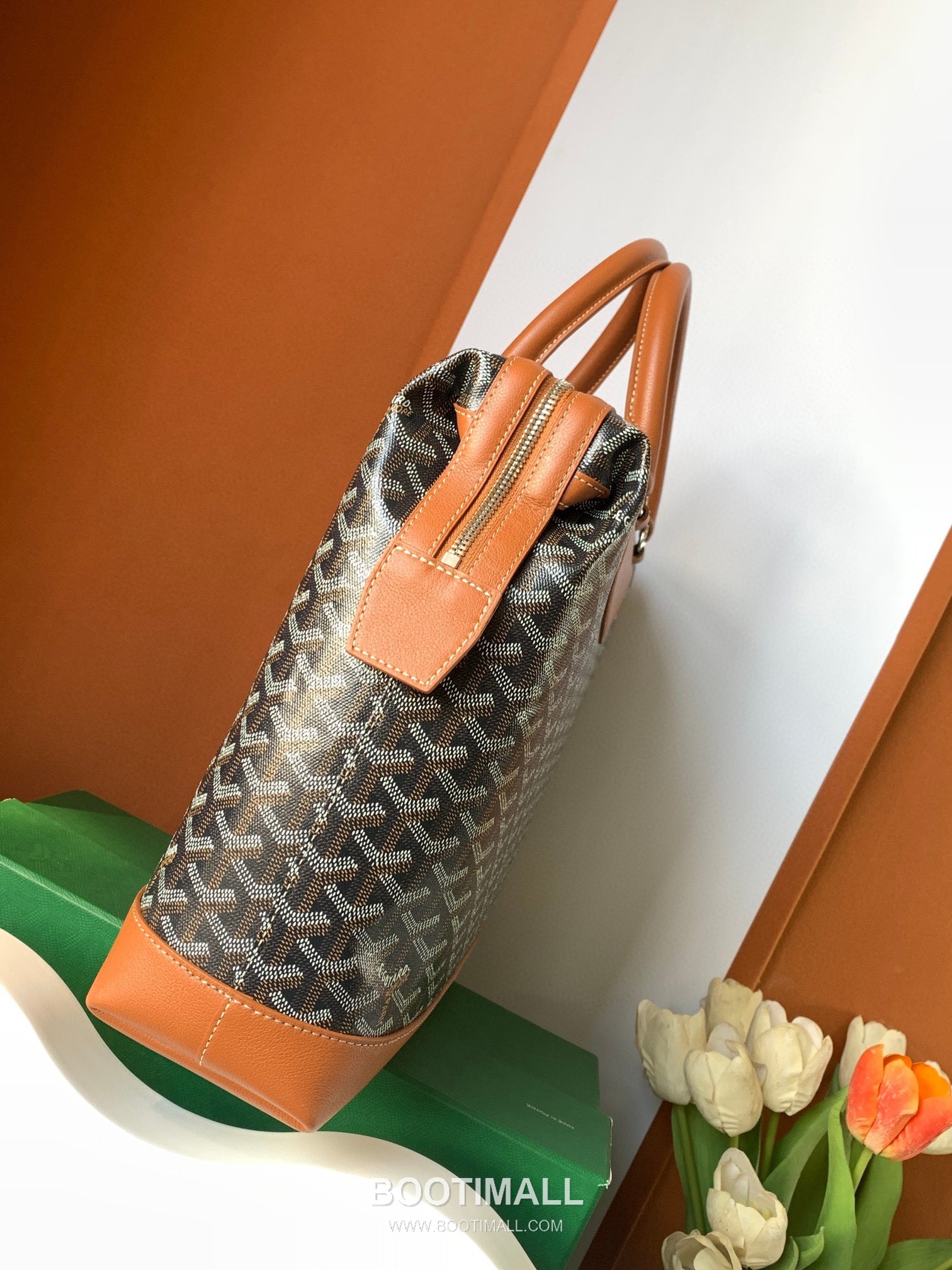 Goyard Cisalpin Briefcase Goyardine Canvas with Calfskin Leather Trim Black & Brown Briefcase 고야드 시잘팽 브리프케이스 고야딘 캔버스, 카프스킨 레더 트리밍 블랙 & 브라운 브리프케이스 39cm 2