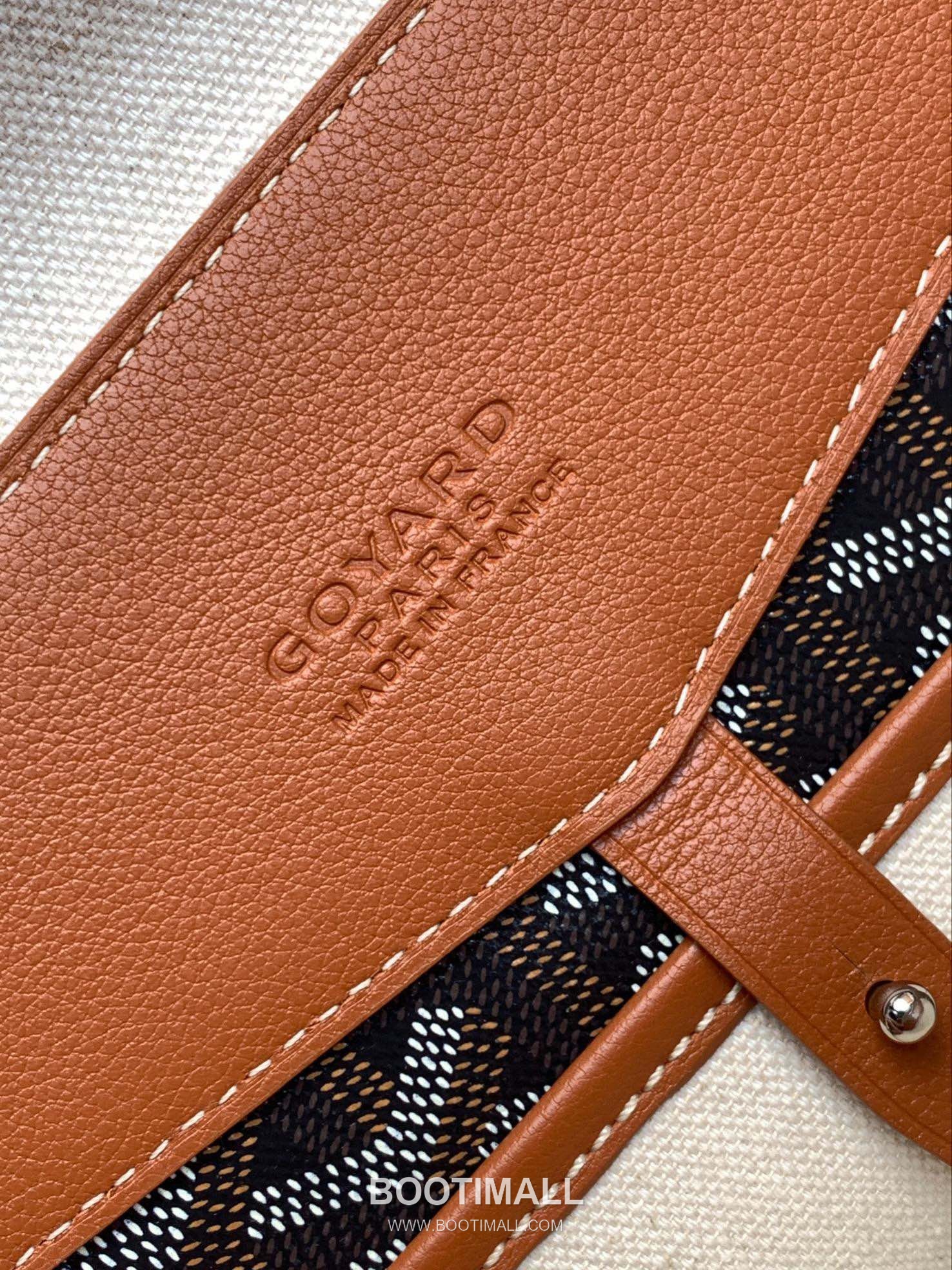 Goyard Cisalpin Briefcase Goyardine Canvas with Calfskin Leather Trim Black & Brown Briefcase 고야드 시잘팽 브리프케이스 고야딘 캔버스, 카프스킨 레더 트리밍 블랙 & 브라운 브리프케이스 39cm 7