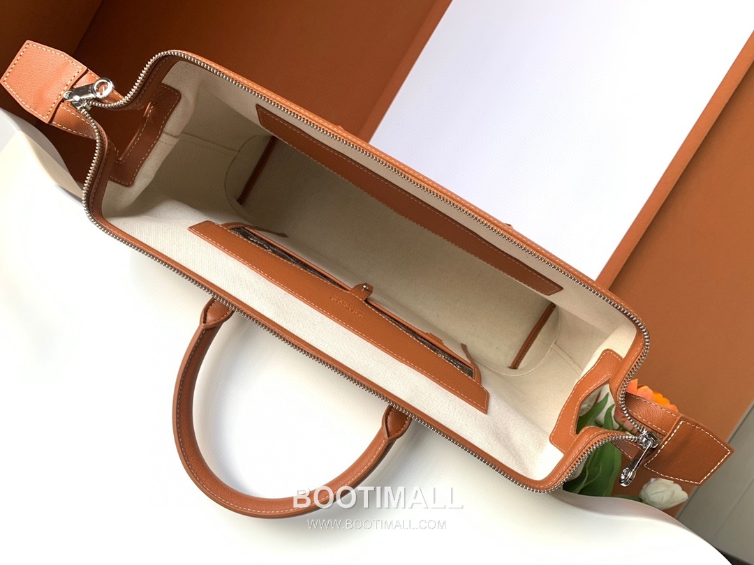 Goyard Cisalpin Briefcase Goyardine Canvas with Calfskin Leather Trim Black & Brown Briefcase 고야드 시잘팽 브리프케이스 고야딘 캔버스, 카프스킨 레더 트리밍 블랙 & 브라운 브리프케이스 39cm 8