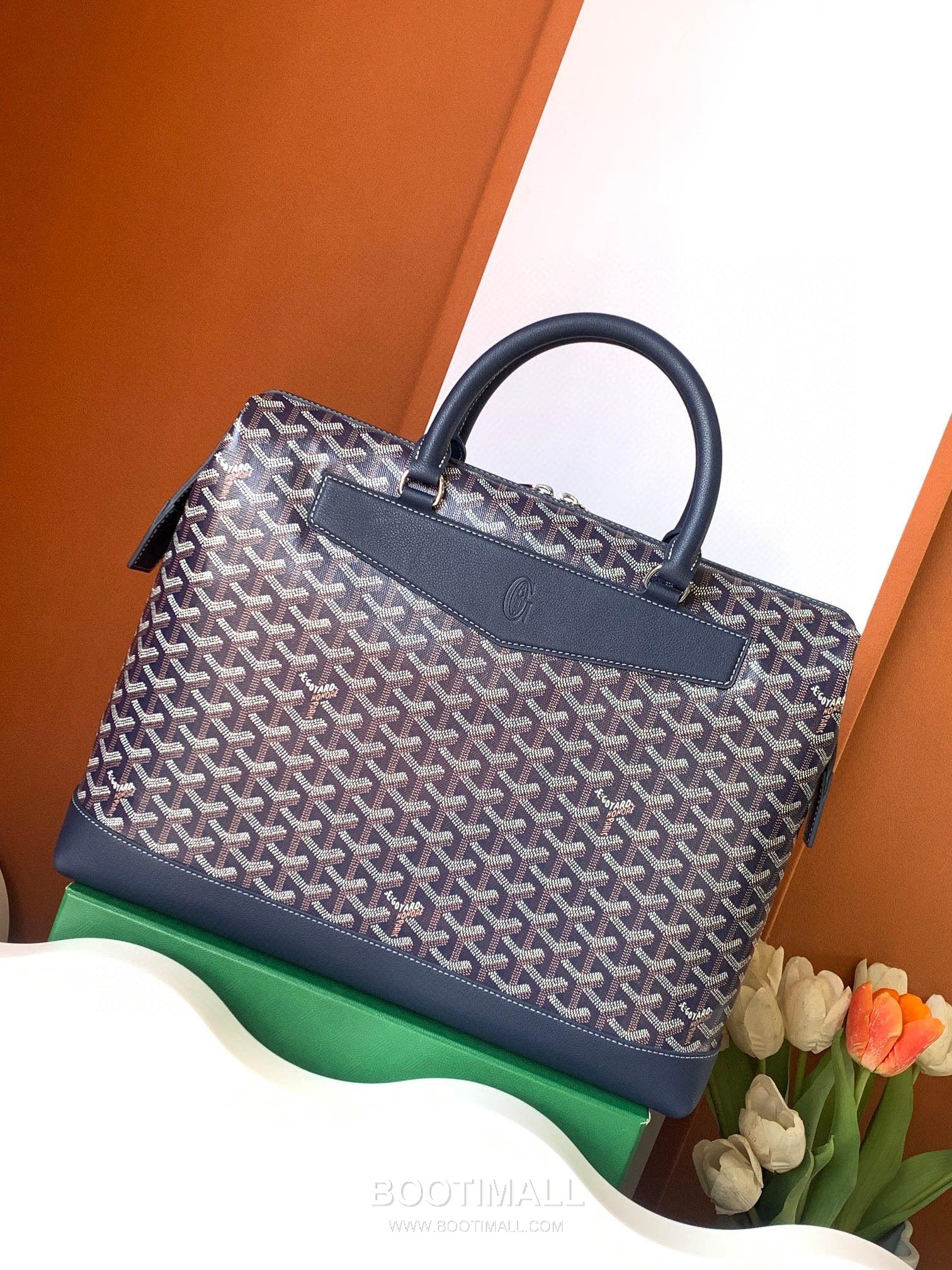 Goyard Cisalpin Briefcase Goyardine Canvas Green Briefcase 고야드 시살팽 브리프케이스 고야딘 캔버스 그린 브리프케이스 39cm 1
