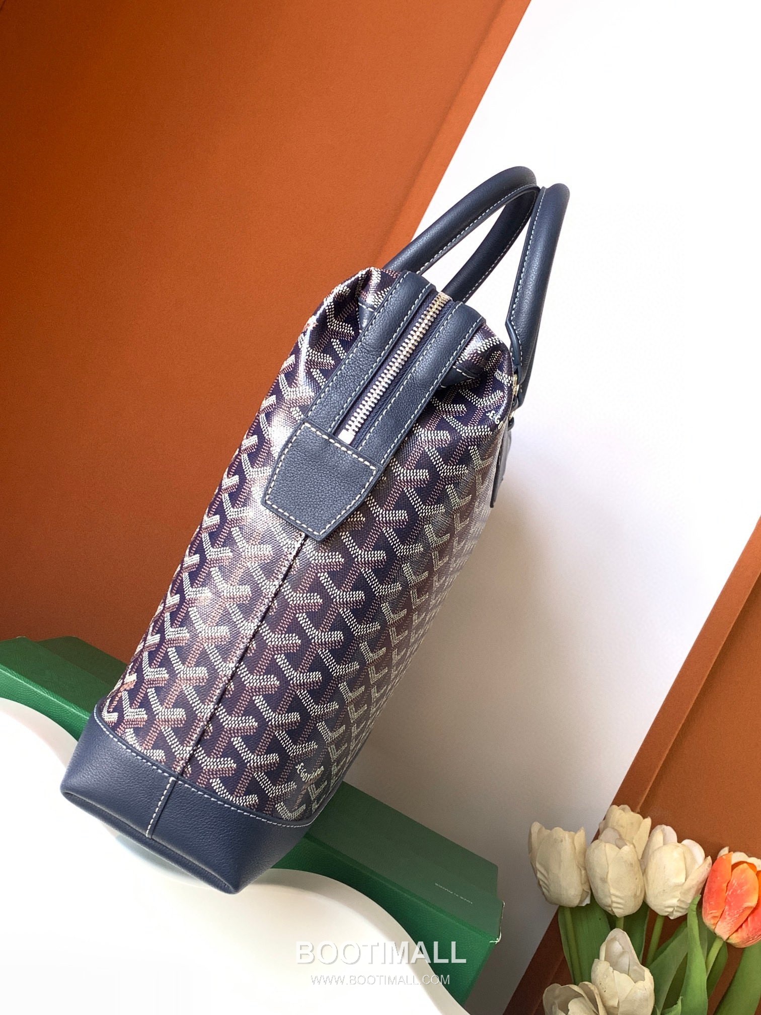 Goyard Cisalpin Briefcase Goyardine Canvas Green Briefcase 고야드 시살팽 브리프케이스 고야딘 캔버스 그린 브리프케이스 39cm 2