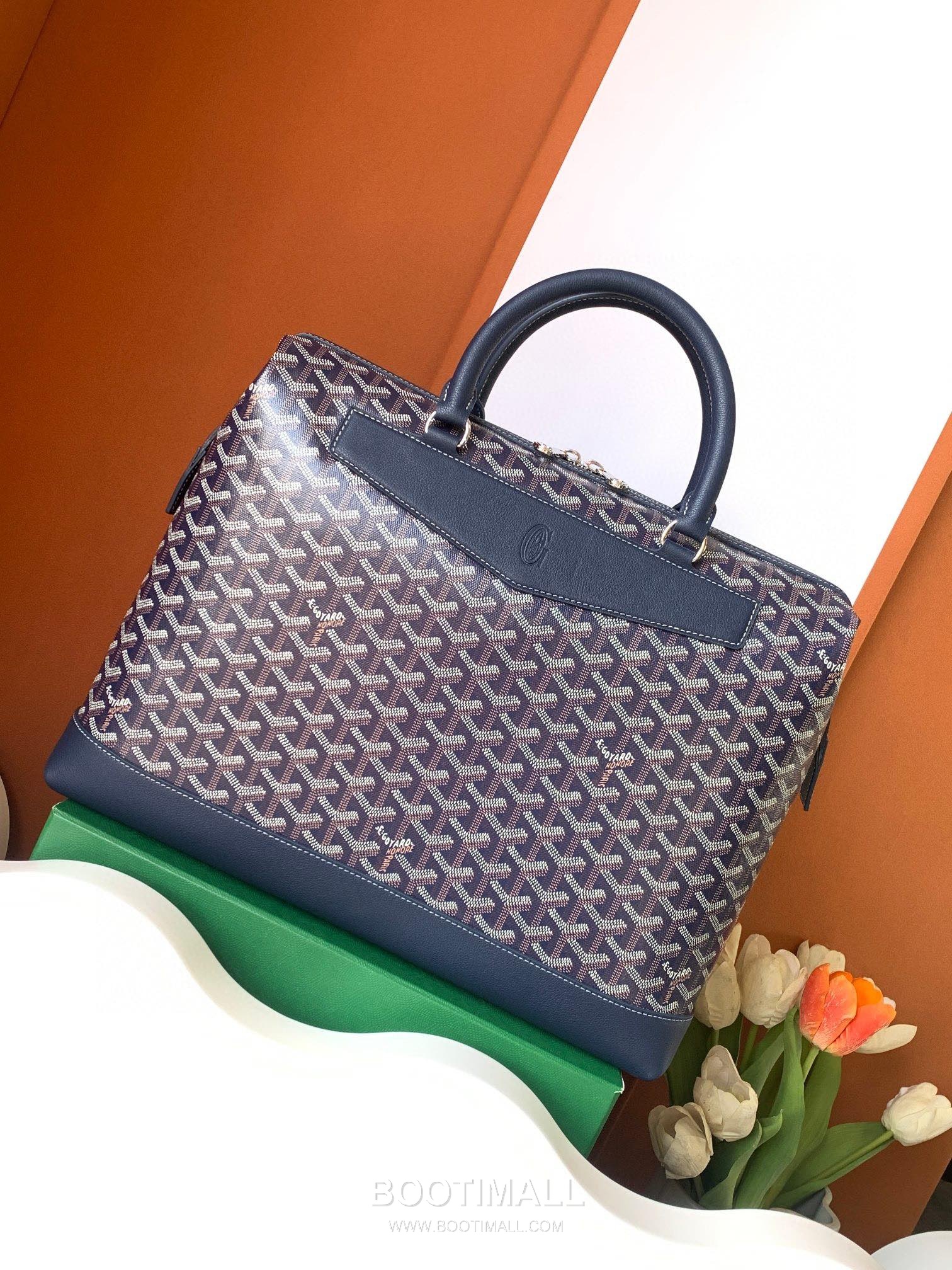 Goyard Cisalpin Briefcase Goyardine Canvas Green Briefcase 고야드 시살팽 브리프케이스 고야딘 캔버스 그린 브리프케이스 39cm 4