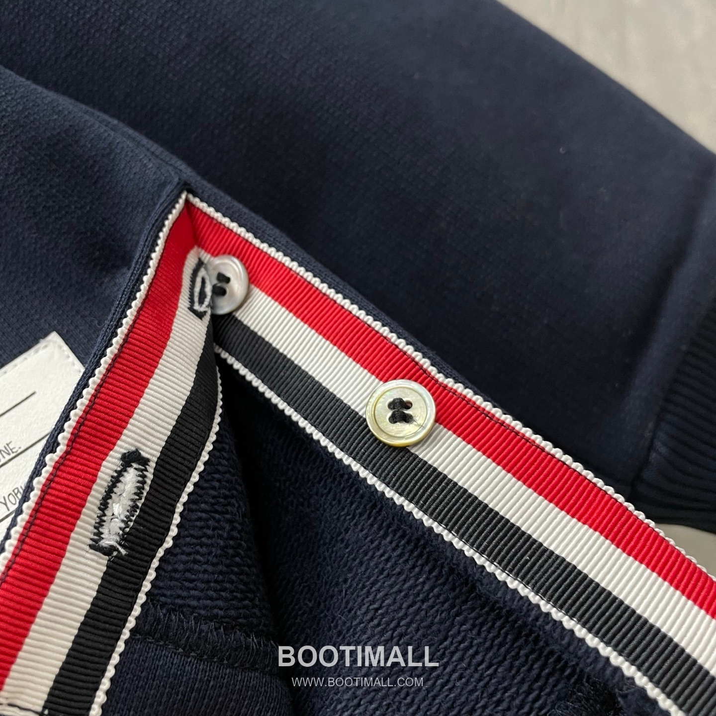 Thom Browne Drawstring Hood Sweatshirt Cotton Navy Hoodie 드로스트링 후드 스웨트셔츠 코튼 네이비 후드 1, 2, 3, 4 12