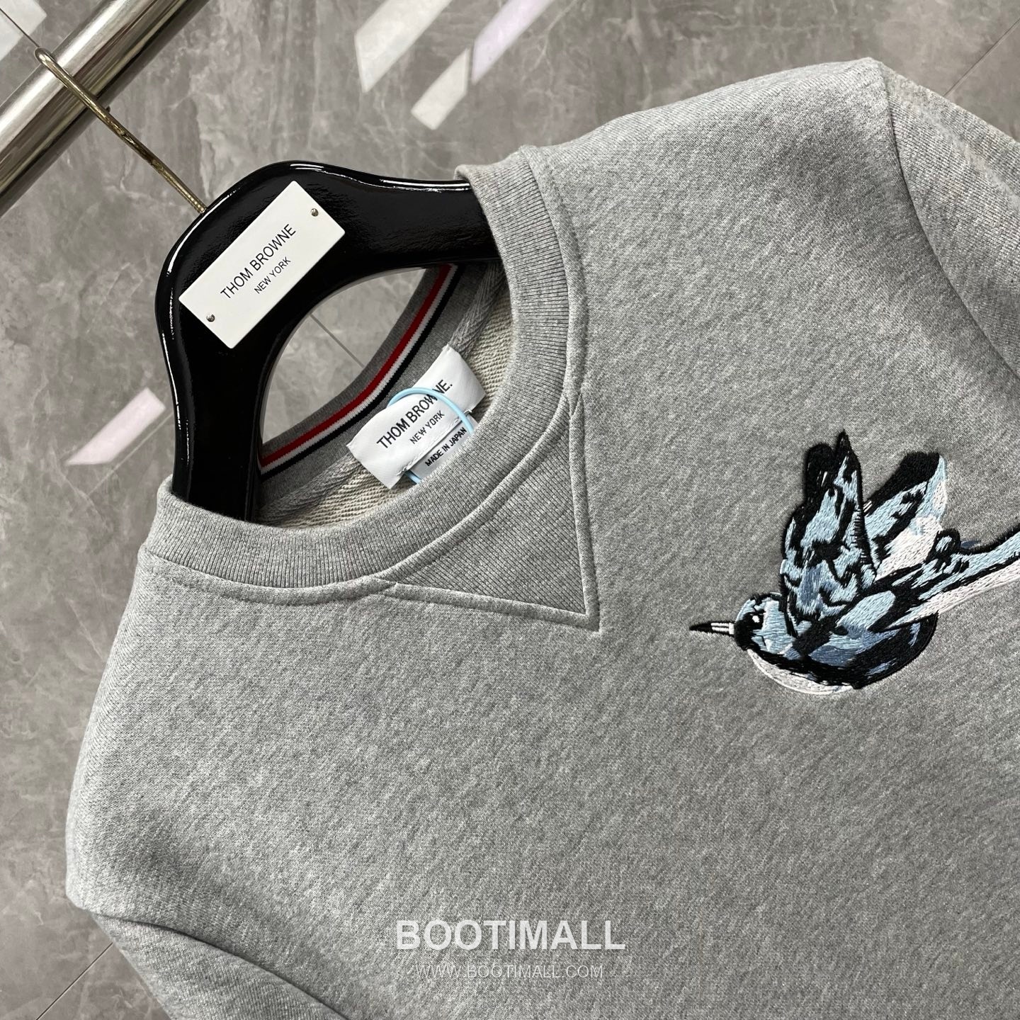 Thom Browne Tricolor Ribbed Hoodie Cotton Navy Hoodie 트라이컬러 리브드 후드 코튼 네이비 후드 6