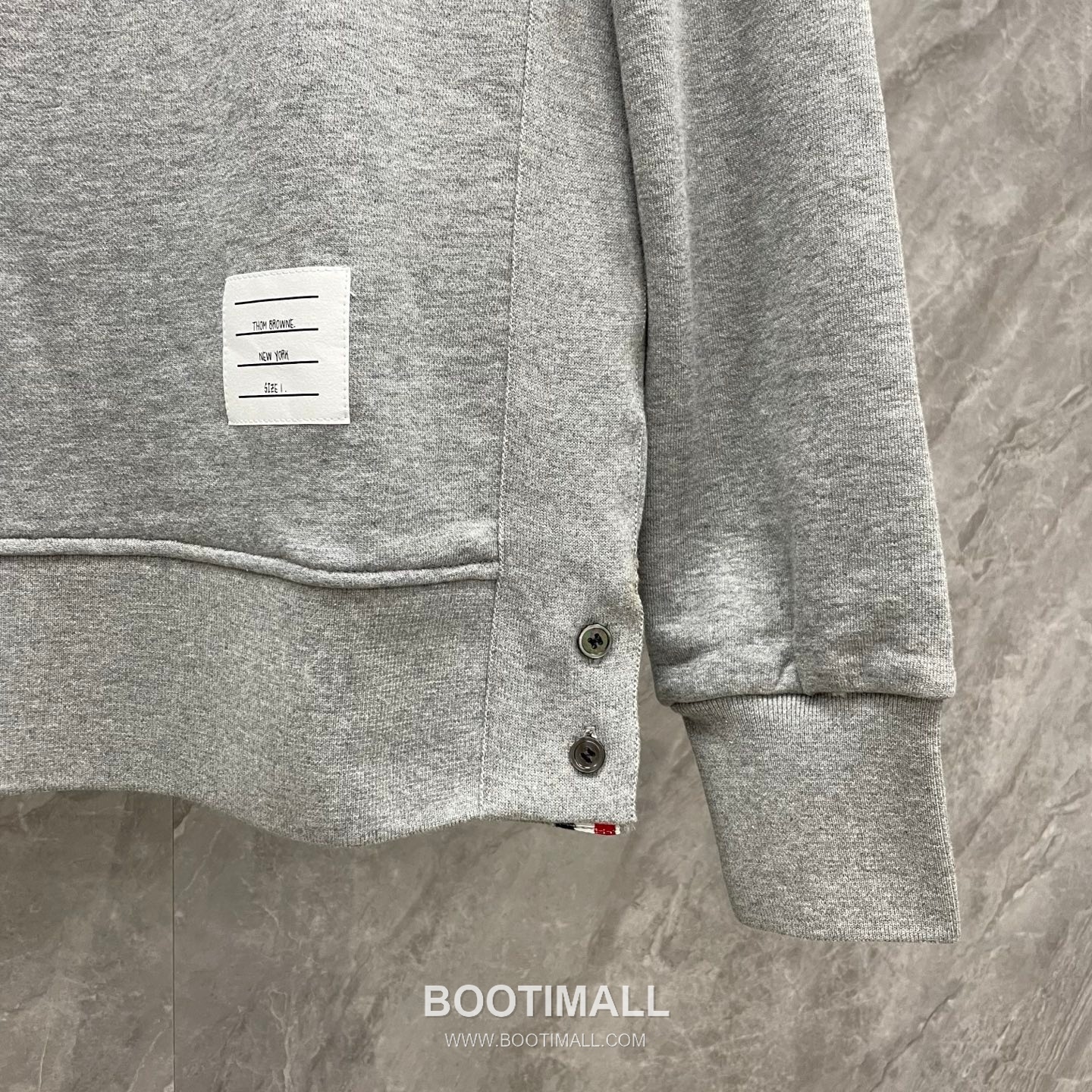 Thom Browne Tricolor Ribbed Hoodie Cotton Navy Hoodie 트라이컬러 리브드 후드 코튼 네이비 후드 10