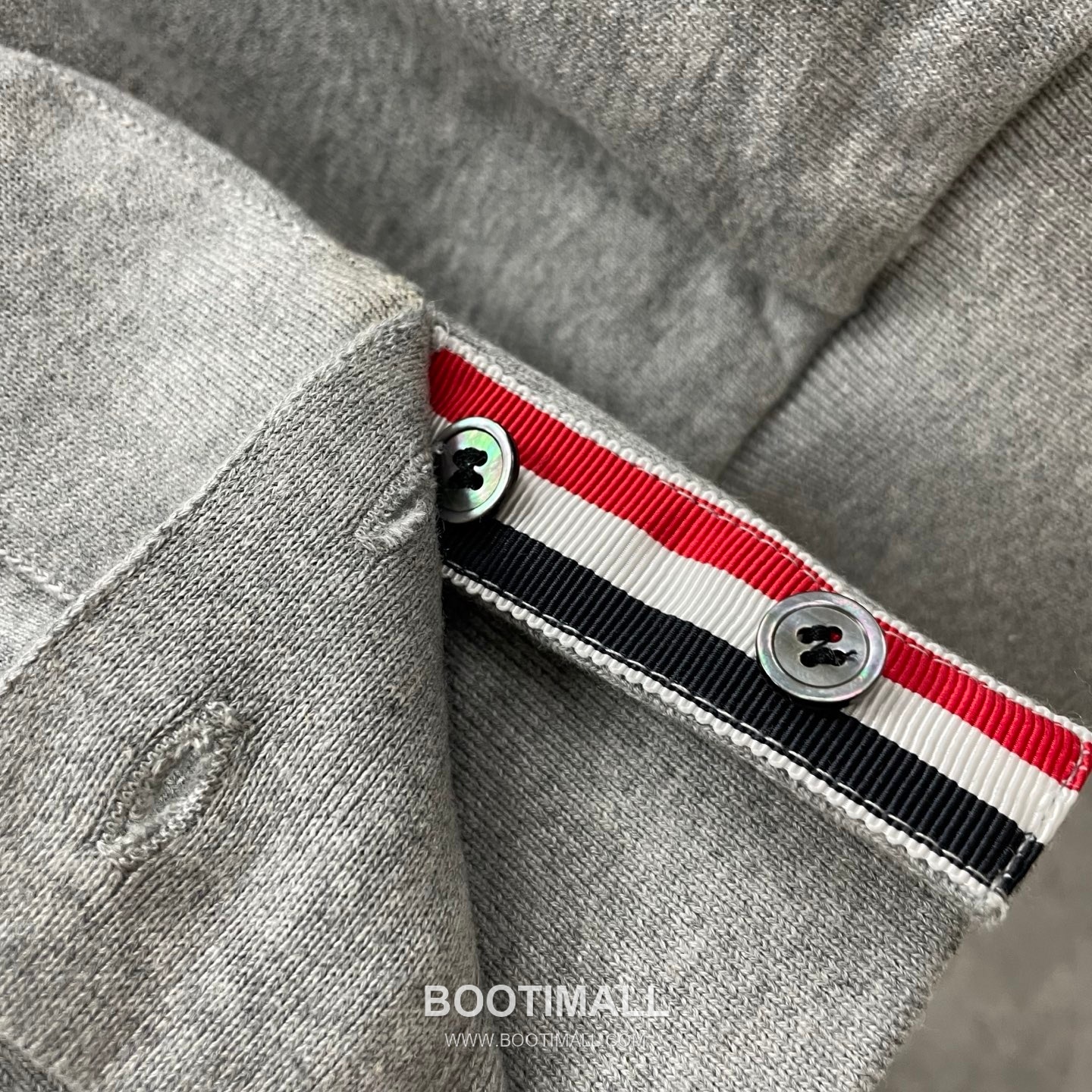 Thom Browne Tricolor Ribbed Hoodie Cotton Navy Hoodie 트라이컬러 리브드 후드 코튼 네이비 후드 11