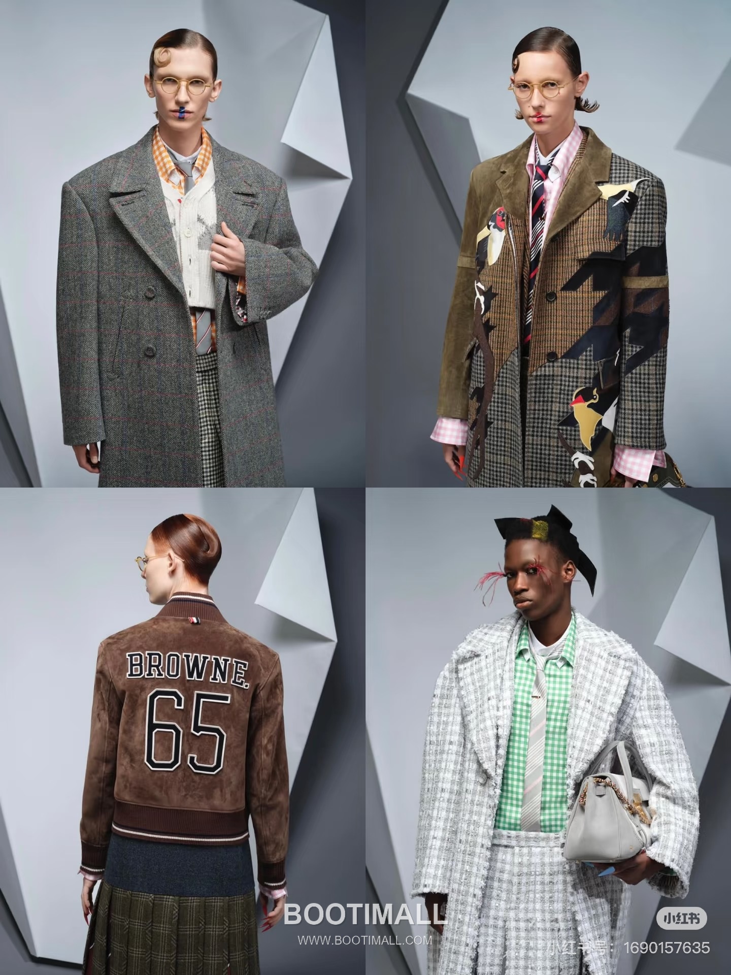 Thom Browne Tricolor Ribbed Hoodie Cotton Navy Hoodie 트라이컬러 리브드 후드 코튼 네이비 후드 7