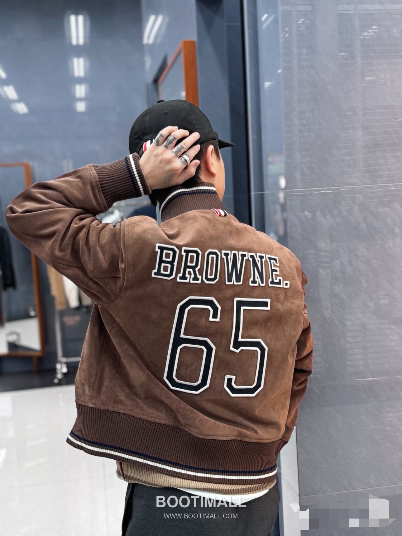 Thom Browne Tricolor Ribbed Hoodie Cotton Navy Hoodie 트라이컬러 리브드 후드 코튼 네이비 후드 16