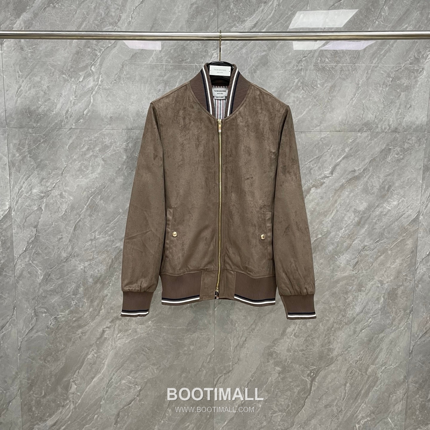 Thom Browne Tricolor Ribbed Hoodie Cotton Navy Hoodie 트라이컬러 리브드 후드 코튼 네이비 후드 20