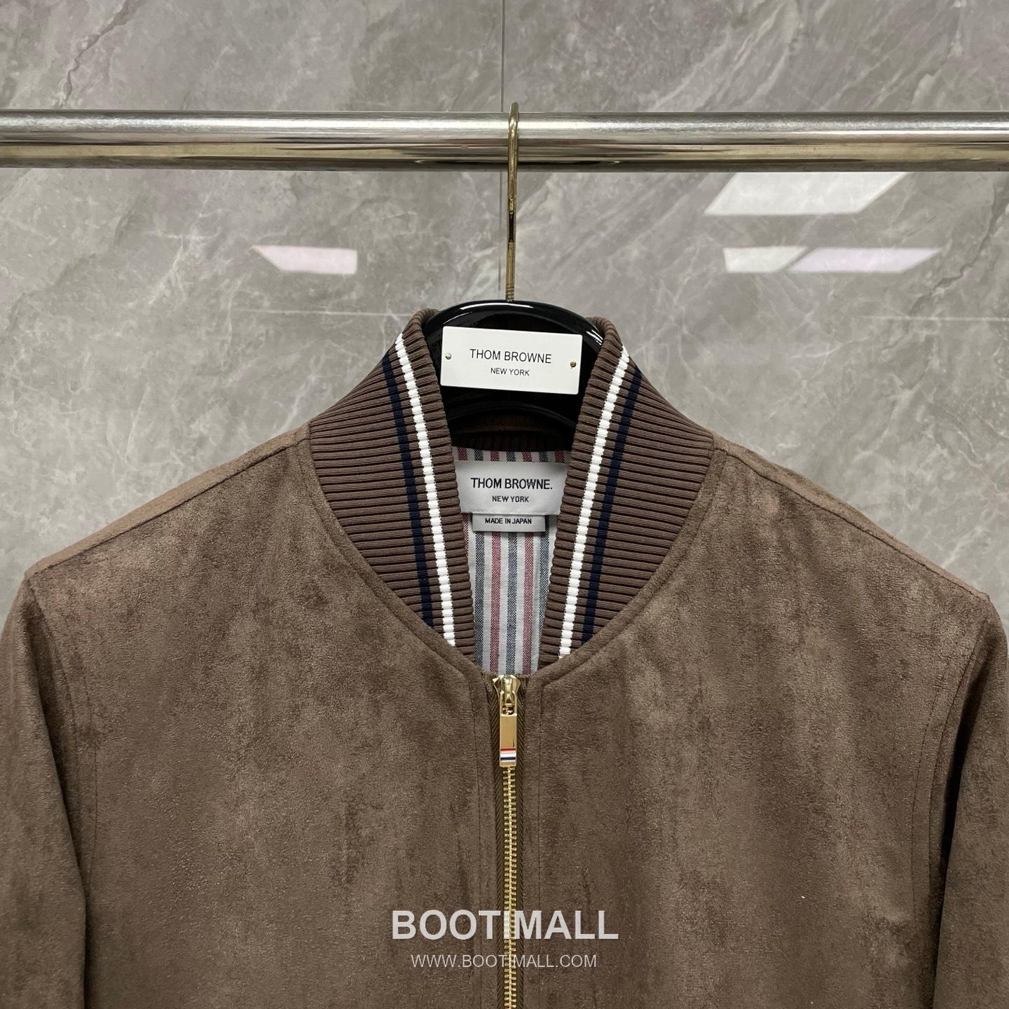 Thom Browne Tricolor Ribbed Hoodie Cotton Navy Hoodie 트라이컬러 리브드 후드 코튼 네이비 후드 21