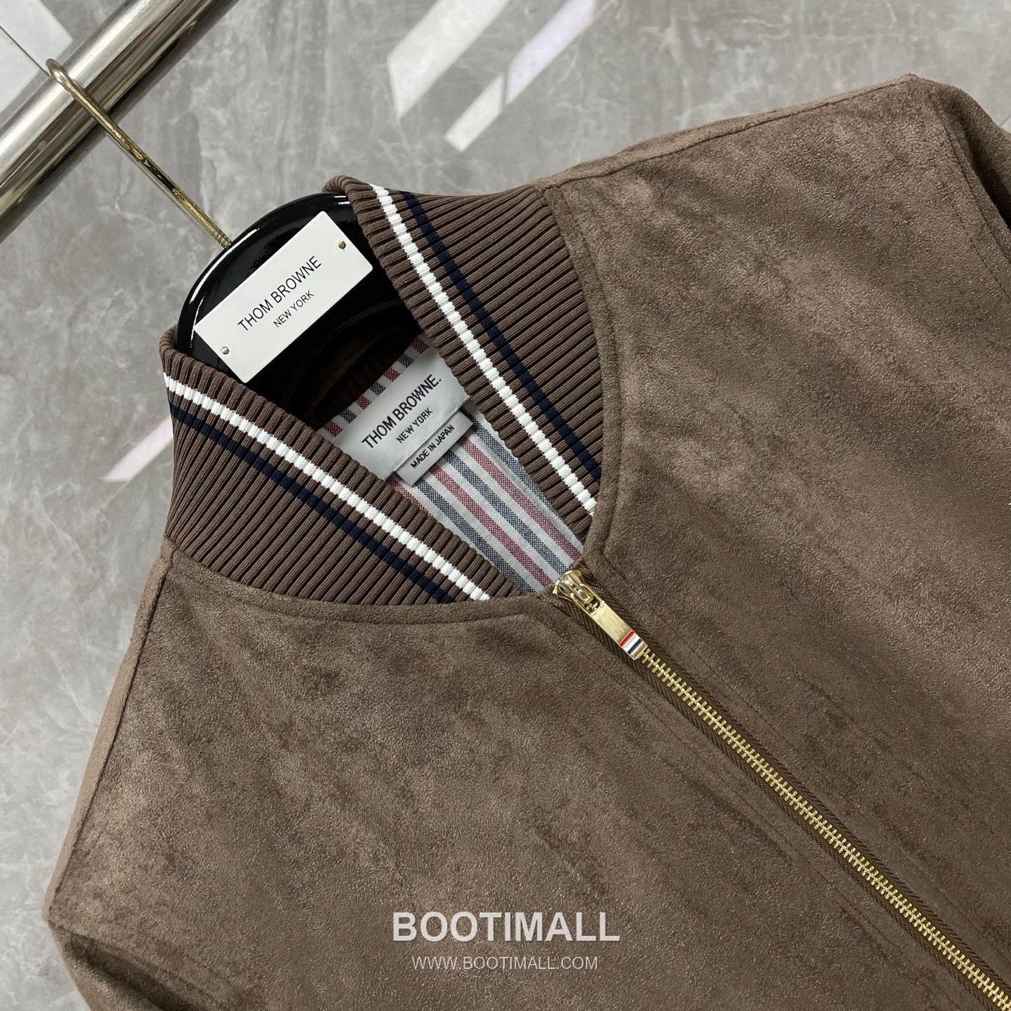 Thom Browne Tricolor Ribbed Hoodie Cotton Navy Hoodie 트라이컬러 리브드 후드 코튼 네이비 후드 22