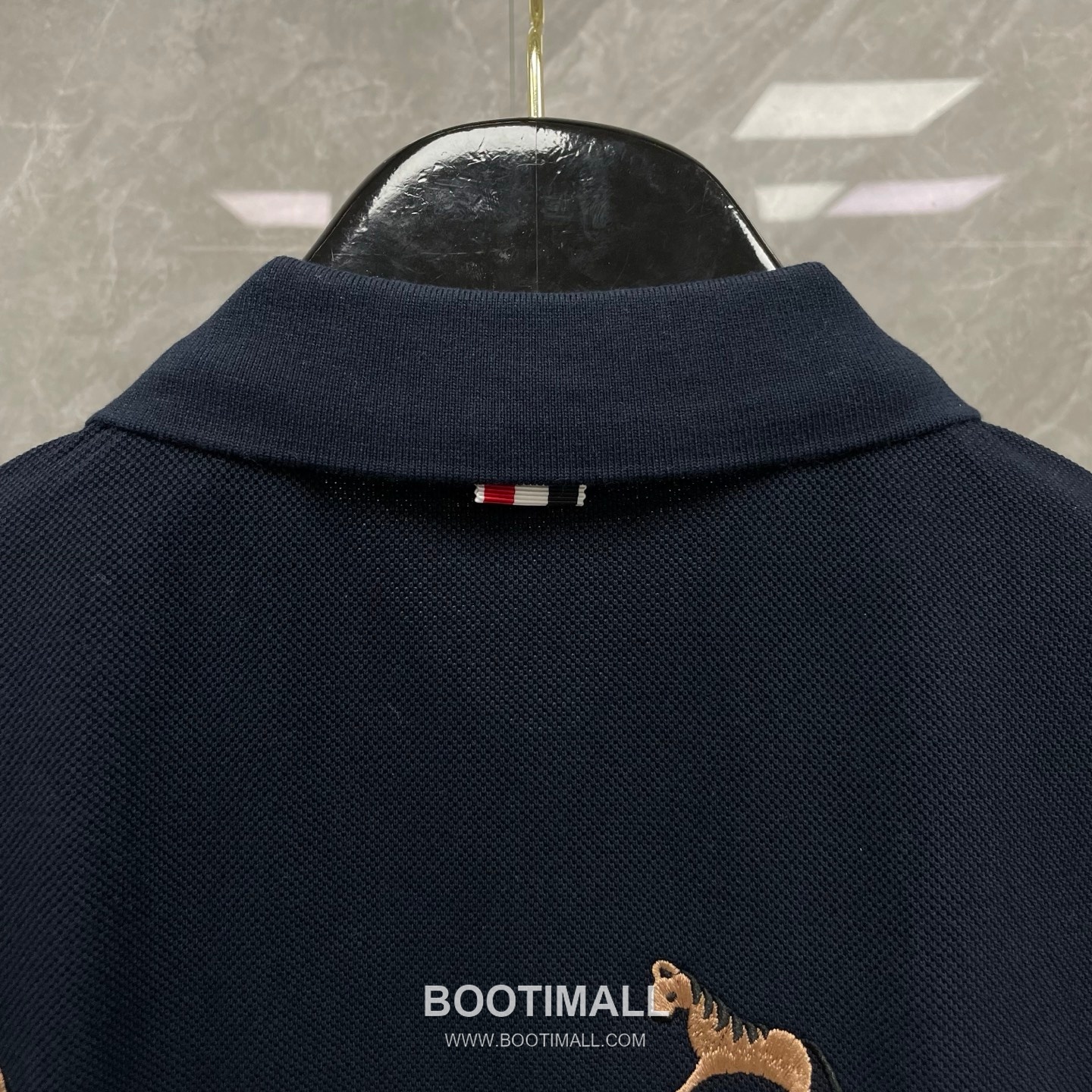 Thom Browne Horse Embroidery Polo Shirt - Year of the Horse Limited Edition Cotton Navy Blue, Gray, White Polo Shirt 말 자수 폴로 셔츠 - 말의 해 한정판 코튼 네이비 블루, 그레이, 화이트 폴로 셔츠 14