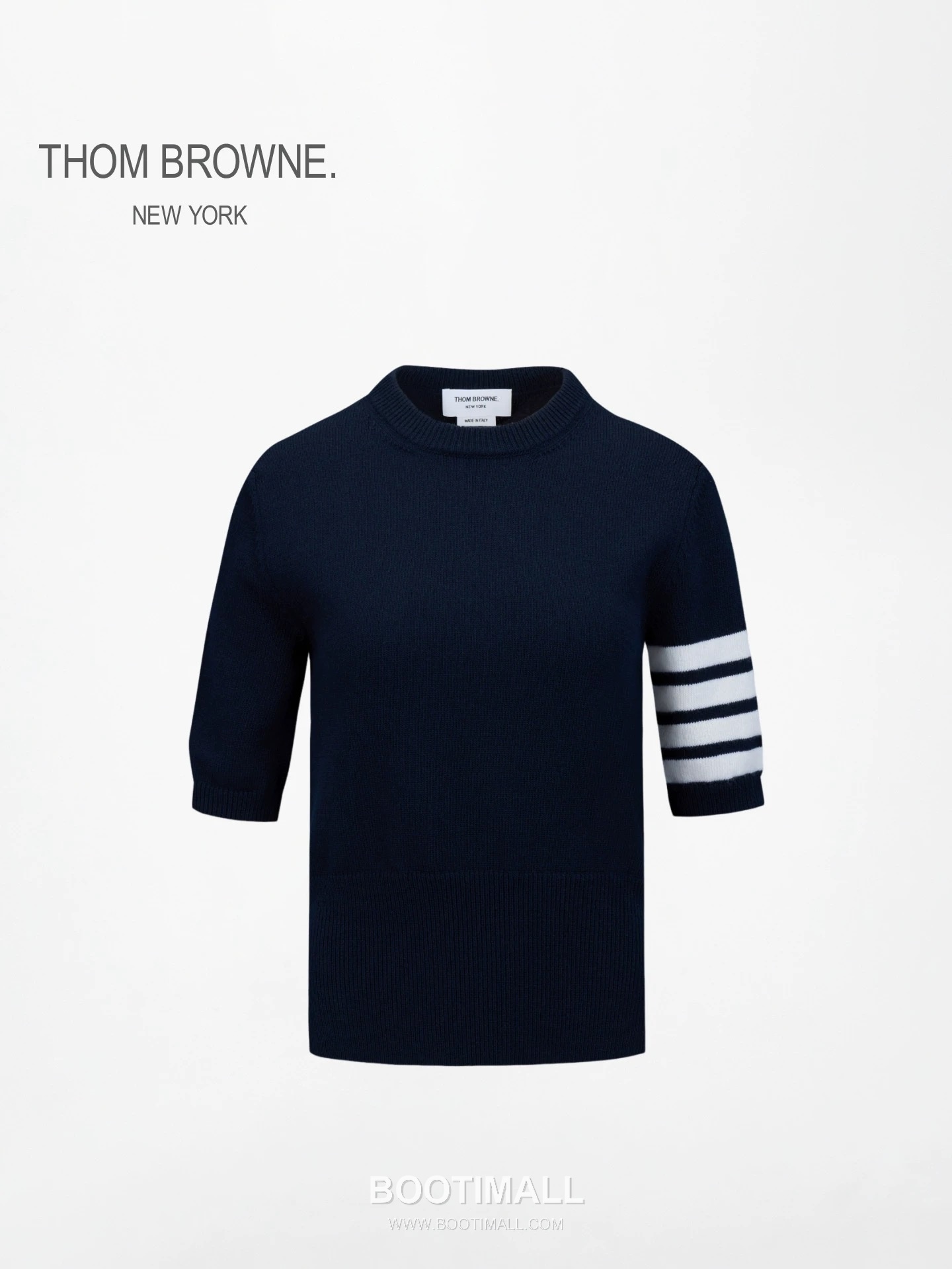 Thom Browne Horse Graphic Short Sleeve T-Shirt Cotton Navy T-Shirt 말 그래픽 반팔 티셔츠 코튼 네이비 티셔츠 0, 1, 2 1