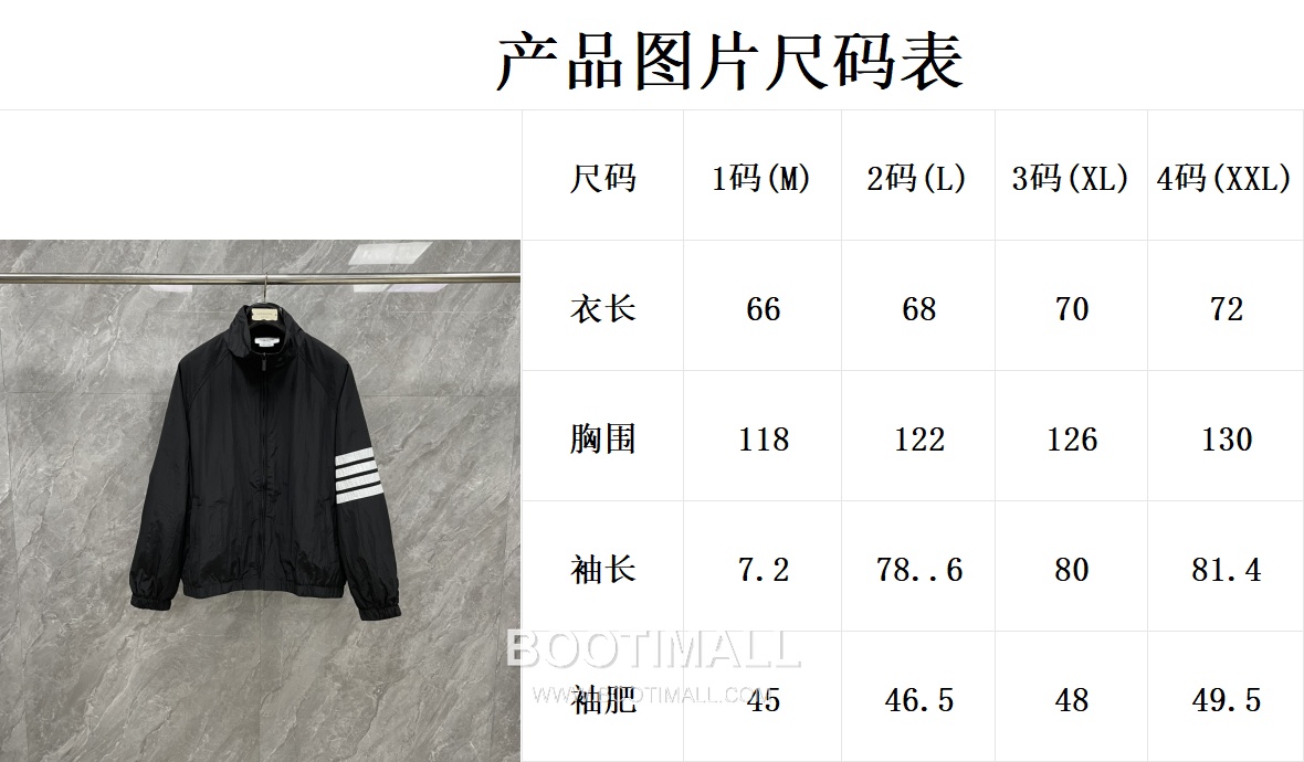 Thom Browne Four-Bar Stripe Stand Collar Windbreaker Jacket Nylon Black Jacket 포 바 스트라이프 스탠드 칼라 윈드브레이커 자켓 나일론 블랙 자켓 1, 2, 3, 4 19