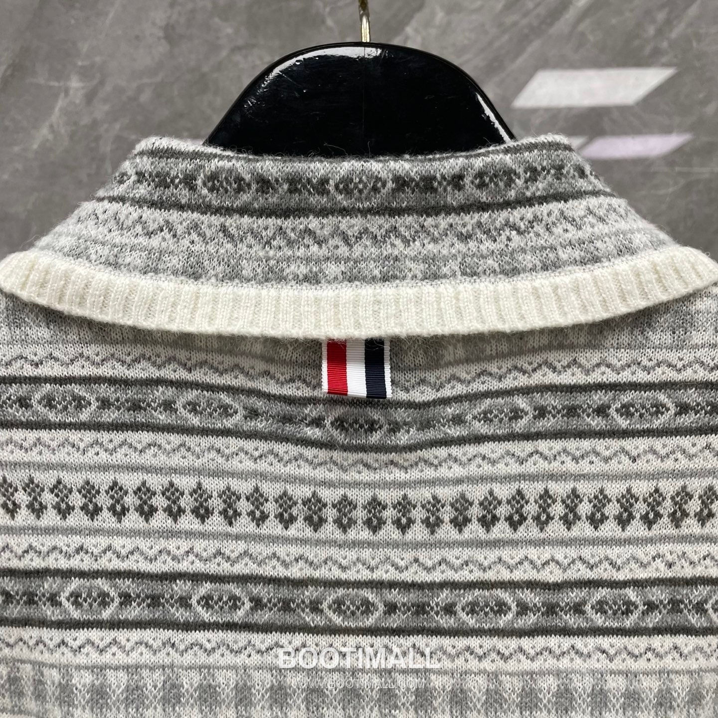 Thom Browne Fair Isle Merino Wool Collared Knit Sweater Merino Wool Gray Knit Sweater 페어 아일 메리노 울 칼라 니트 스웨터 메리노 울 그레이 니트 스웨터 14