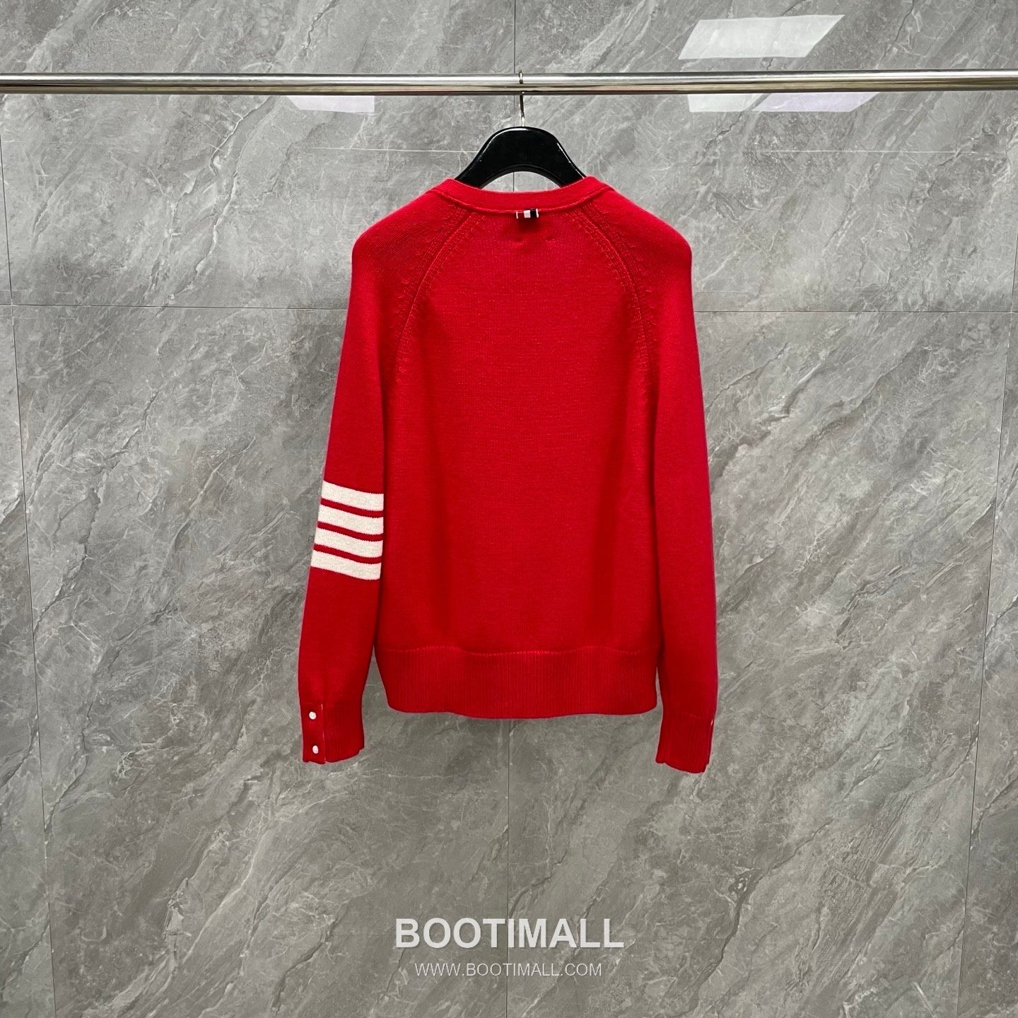 Thom Browne Short V-Neck Wool Cardigan Wool Red Cardigan 쇼트 V넥 울 카디건 울 레드 카디건 13