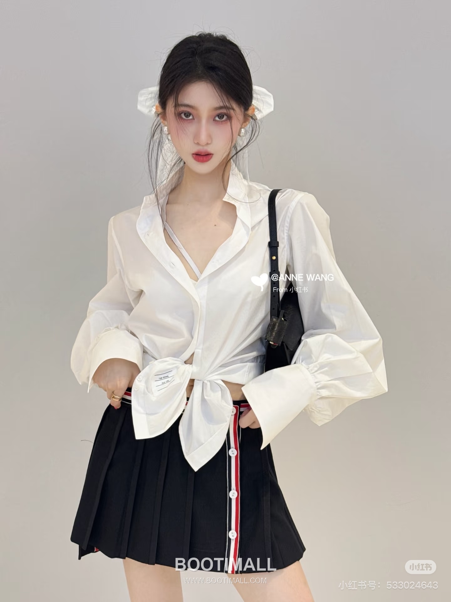 Thom Browne Tricolor Ribbed Hoodie Cotton Navy Hoodie 트라이컬러 리브드 후드 코튼 네이비 후드 -3 9