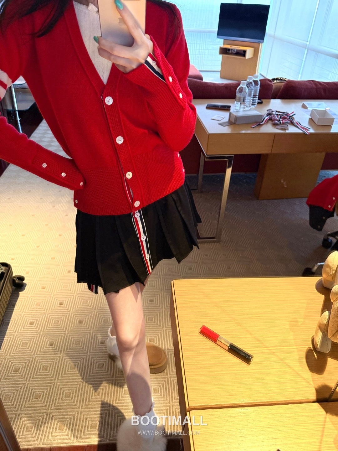 Thom Browne Tricolor Ribbed Hoodie Cotton Navy Hoodie 트라이컬러 리브드 후드 코튼 네이비 후드 -3 11